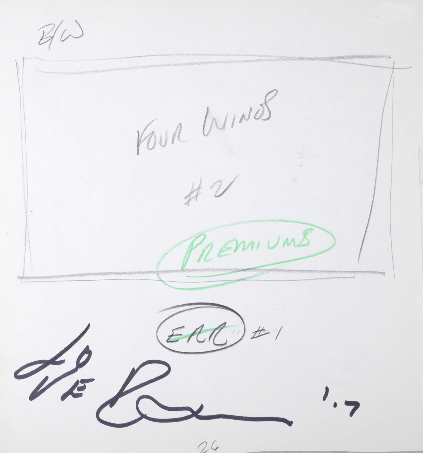 Robert Indiana : Indiana Graphics #24, 1969 - Original Double-Sided Sketch: Robert Indiana (1928-2018)Indiana Graphics #24, 1969Original sketch in pencil and ink on paper, drawn on both sides of the sheet.Hand-signed lower margin.Dimensions :+Size of the sheet: approximately