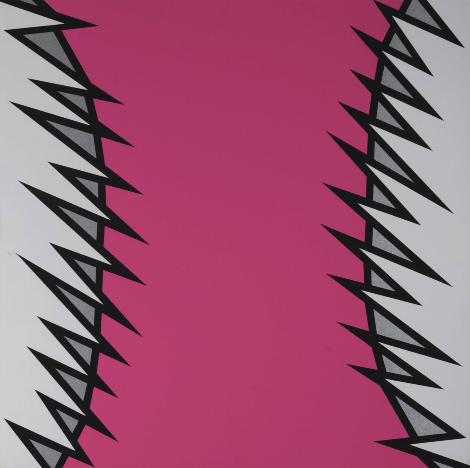 Nicholas Krushenick - Composition, 1972: Nicholas Krushenick (1929-1999)Composition, 1972 Screenprint on heavy white wove paper, enhanced with silver ink.Edition of approximately 2 800 copies.Dimensions:+ Size of the sheet: 43,3 x 42 cm / 17