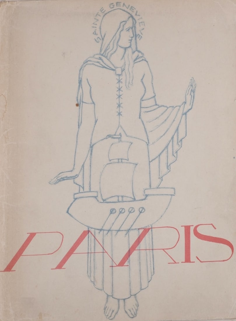 Charles Leandre, Villette, Maurice Neumont and other artists : Paris 1947 - Association francaise: Charles Leandre, Villette, Maurice Neumont and other artists.Paris 1947 - Association francaise des artistes lithographes et des amis de la lithographieIllustrated collective album in tribute to Paris