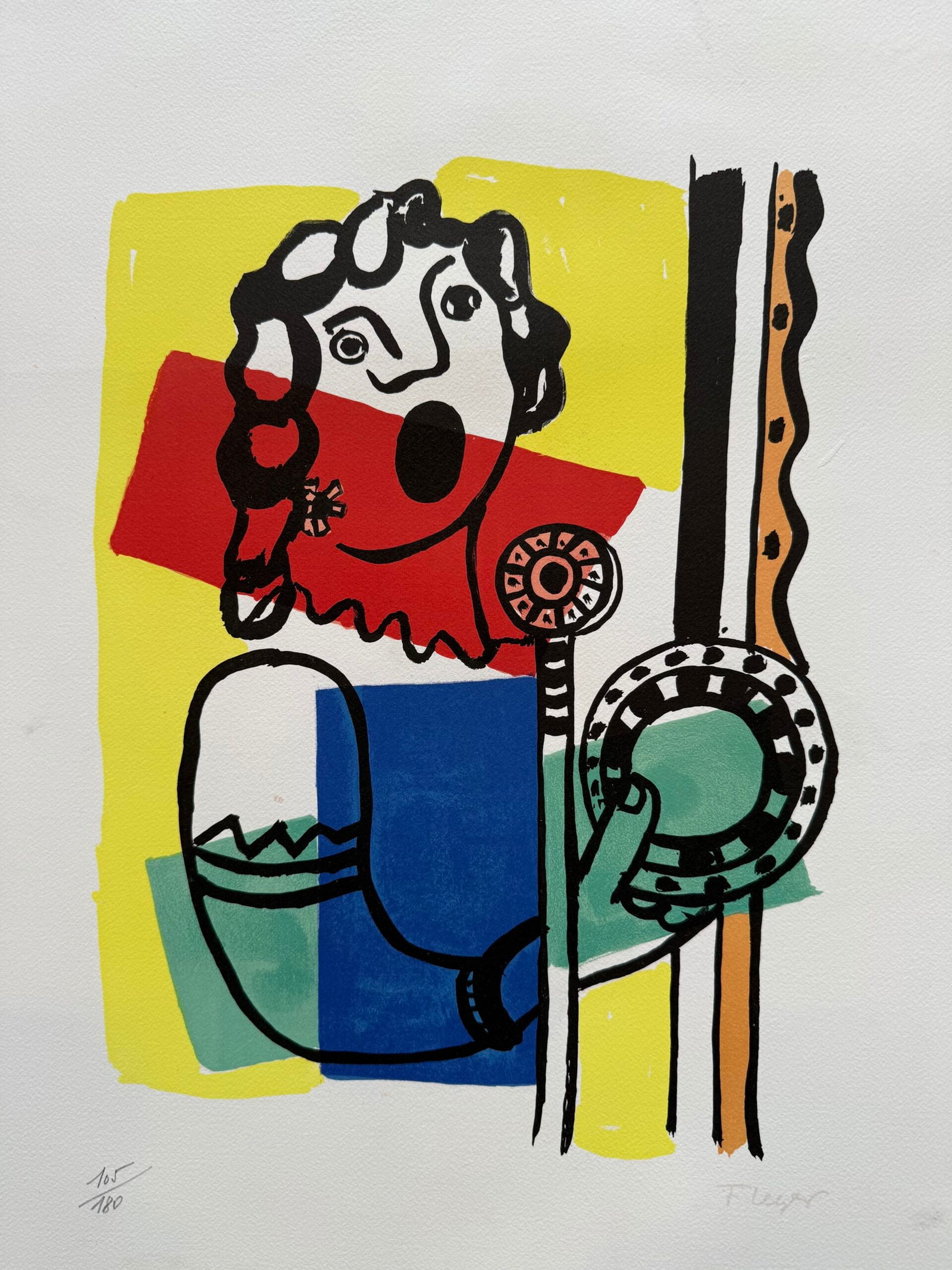 Fernand Leger : La Ville, La chanteuse de la radio, 1959 (1 of 4)