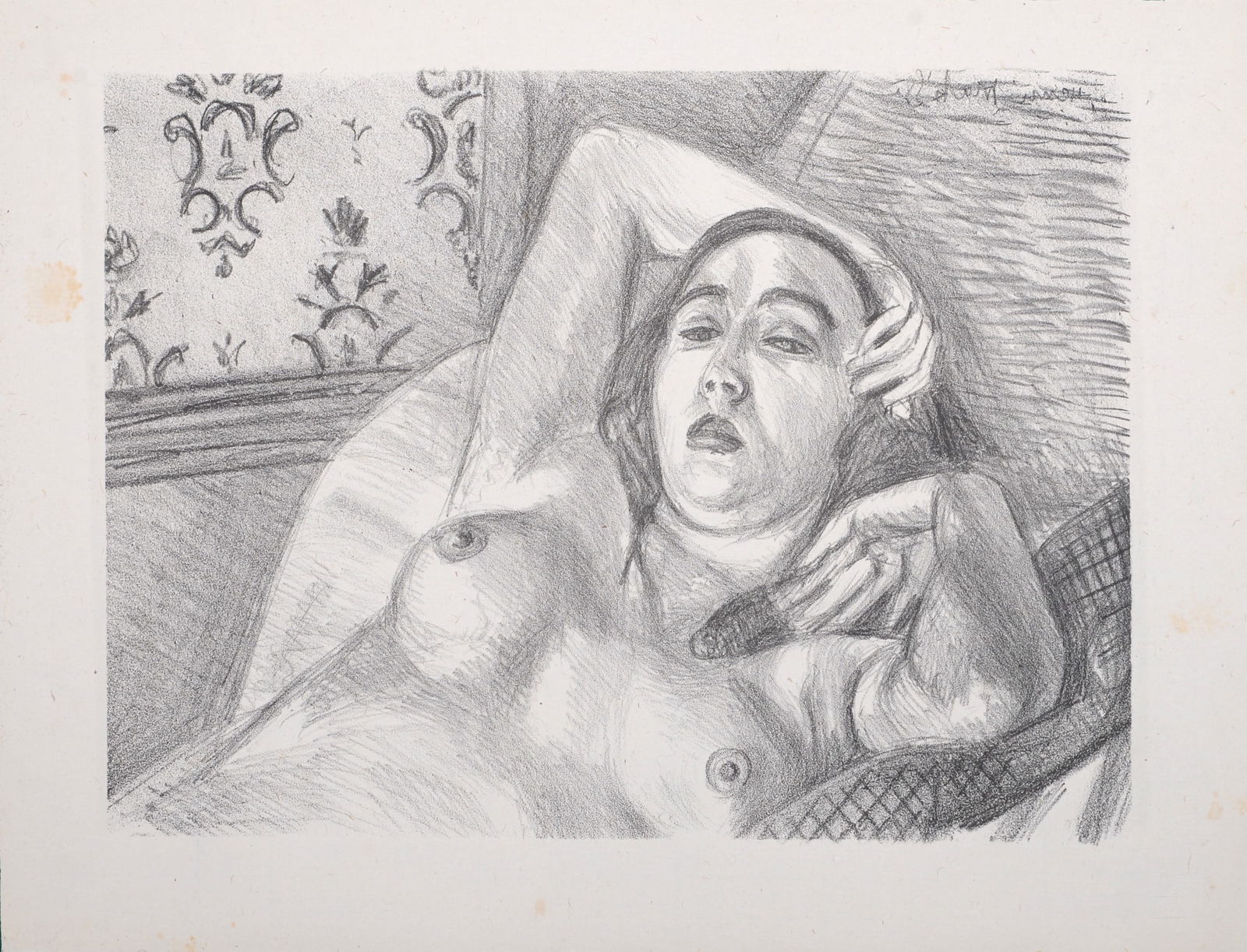 Henri Matisse - Le repos du modele, 1922: Henri MatisseLe repos du modele, 1922Lithograph on China paperWith the 'La Galerie des Peintres-Graveurs' blind stamp on the bottom right cornerRef : Duthuit- Matisse 416Size of the sheet : 36,5 x 27,