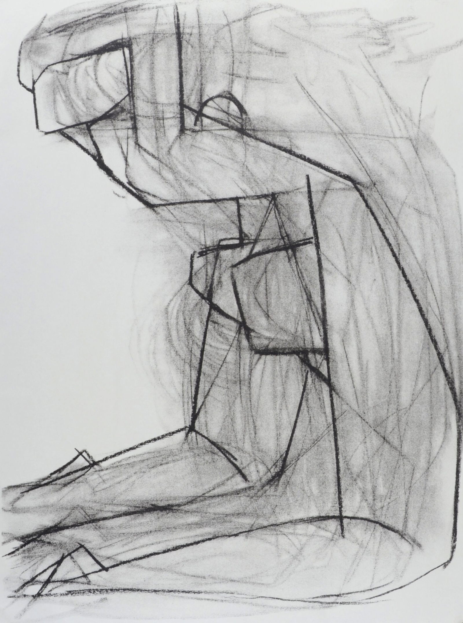 Henri Matisse (After) : Nu agenouille, 1981: Henri Matisse (After)Nu agenouille, 1981Lithograph in black and white on vellum paper, after a drawing by the artist.Dimensions:+ Size of the sheet: 38 x 28 cm / 15 × 11 in.This print comes from the