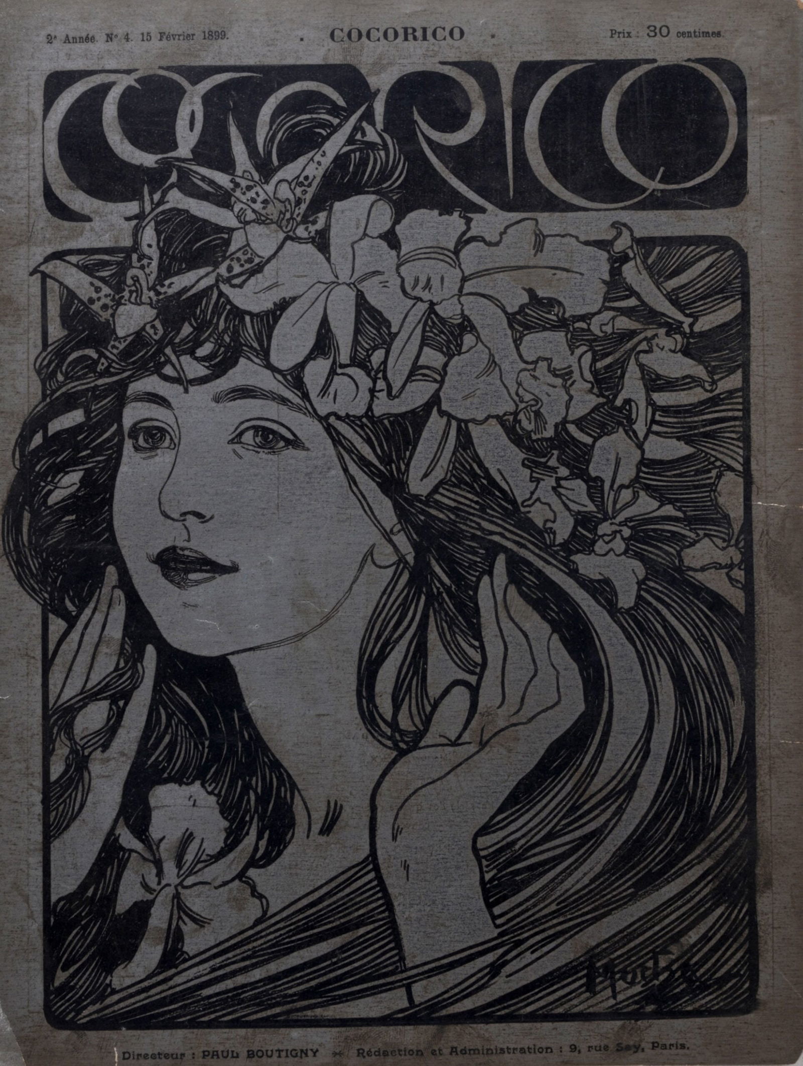 Alphonse Mucha : Cocorico, 1899 (1 of 6)