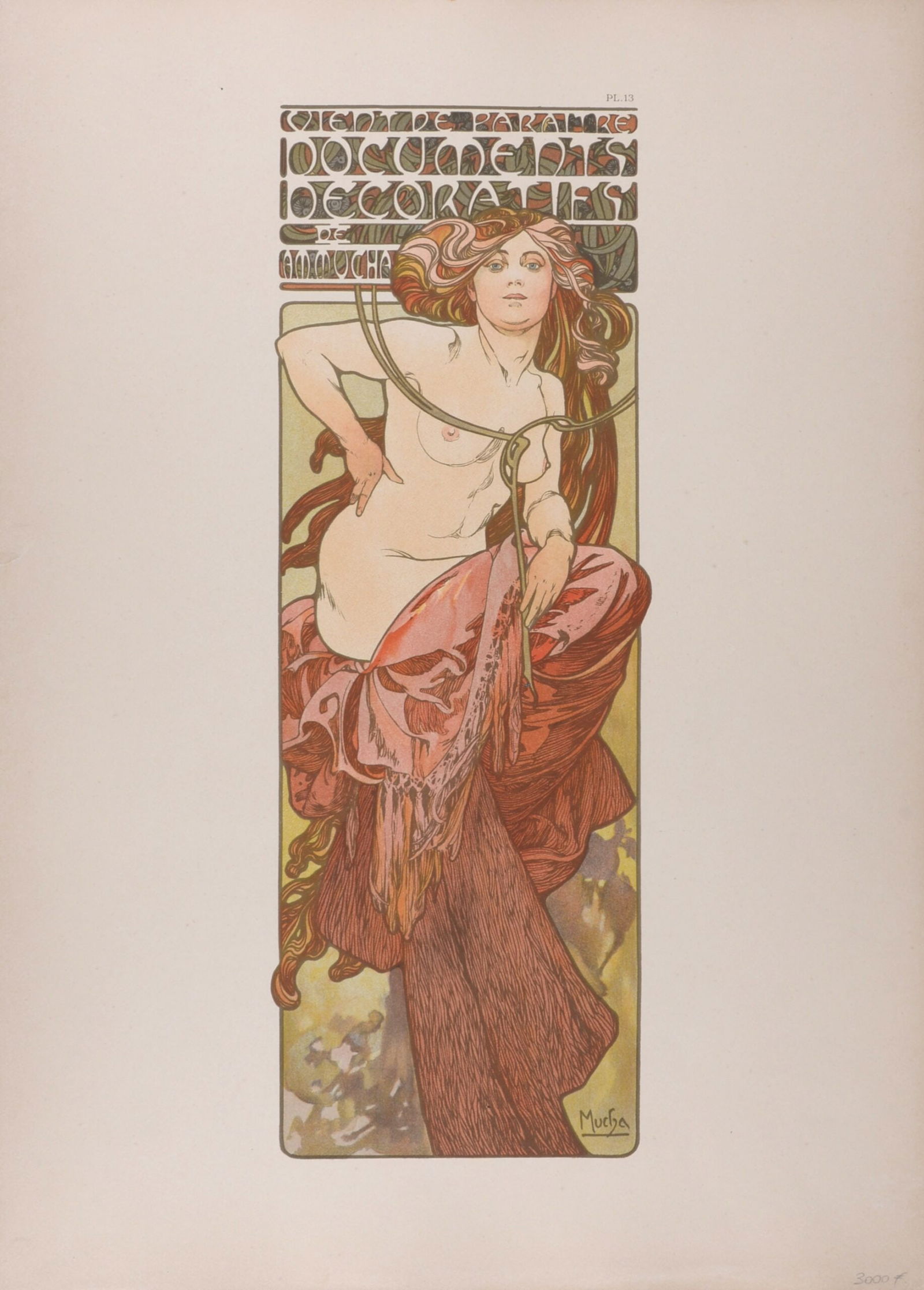 Alphonse Mucha : Document Decoratif, Plate 13, 1902 (1 of 6)