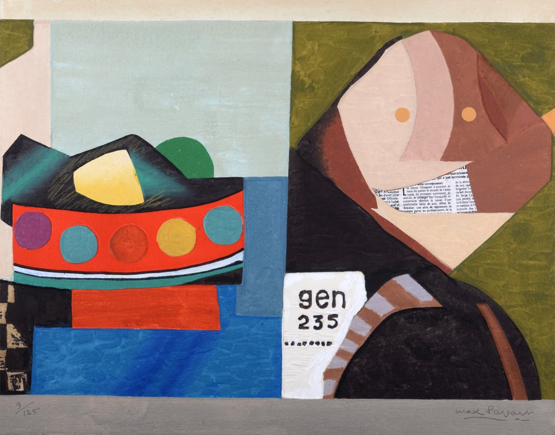 Max Papart : Candide, 1990 - Hand-signed: Max Papart (1911 - 1994),Candide, 1990.Carborundum engraving on paper Cuve du Moulin de Larroque.Hand-signed on the bottom right of the sheet.Hand-numbered 9/125 on the bottom left of the sheet.Dimens