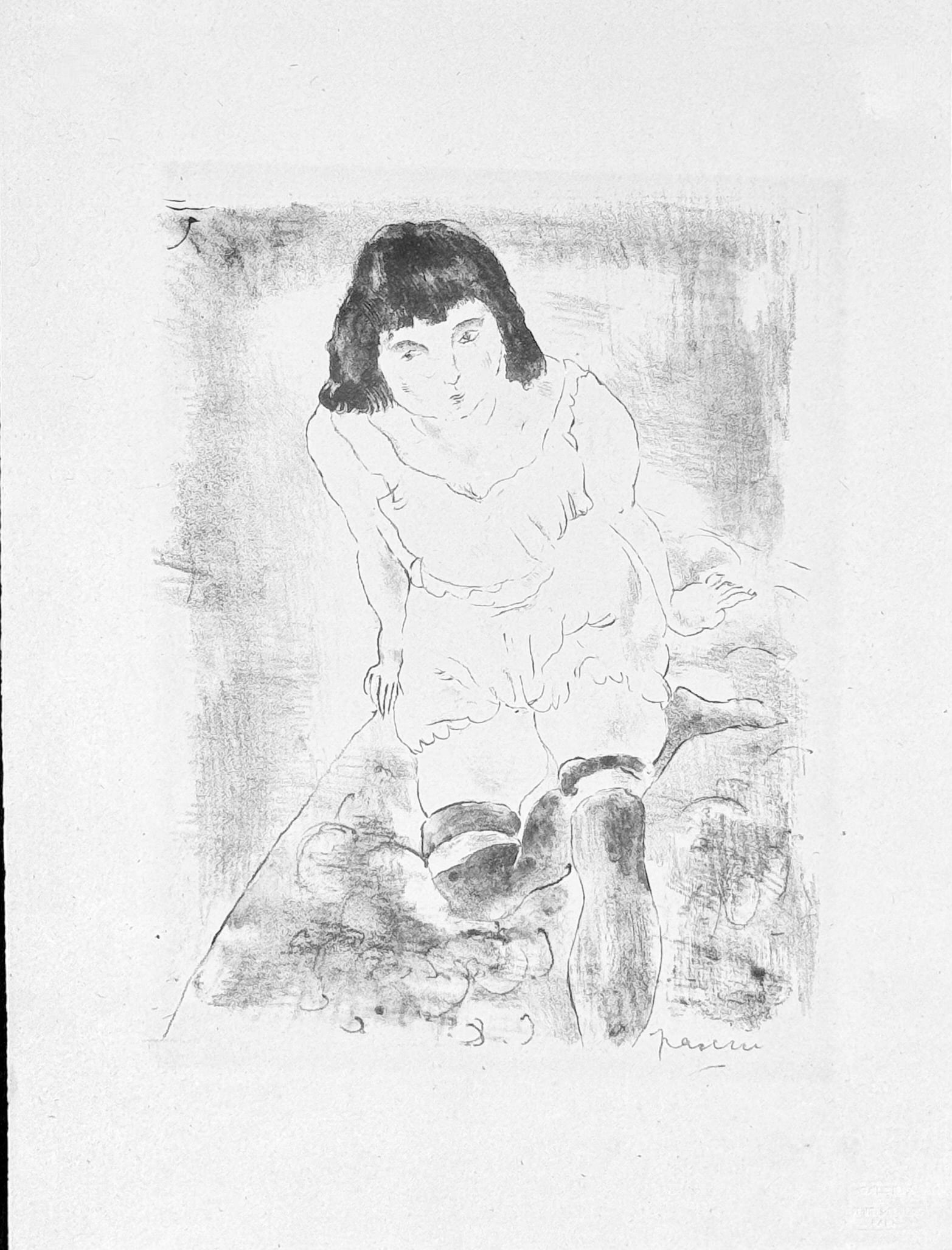 Jules Pascin : Le Lever, 1924: Jules PascinLe Lever, 1924Lithograph from the portfolio "Essai dur l'histoire de la lithographie en France. Les Peintures lithographes de Manet a Matisse. Album de lithographies originales."Dimensions