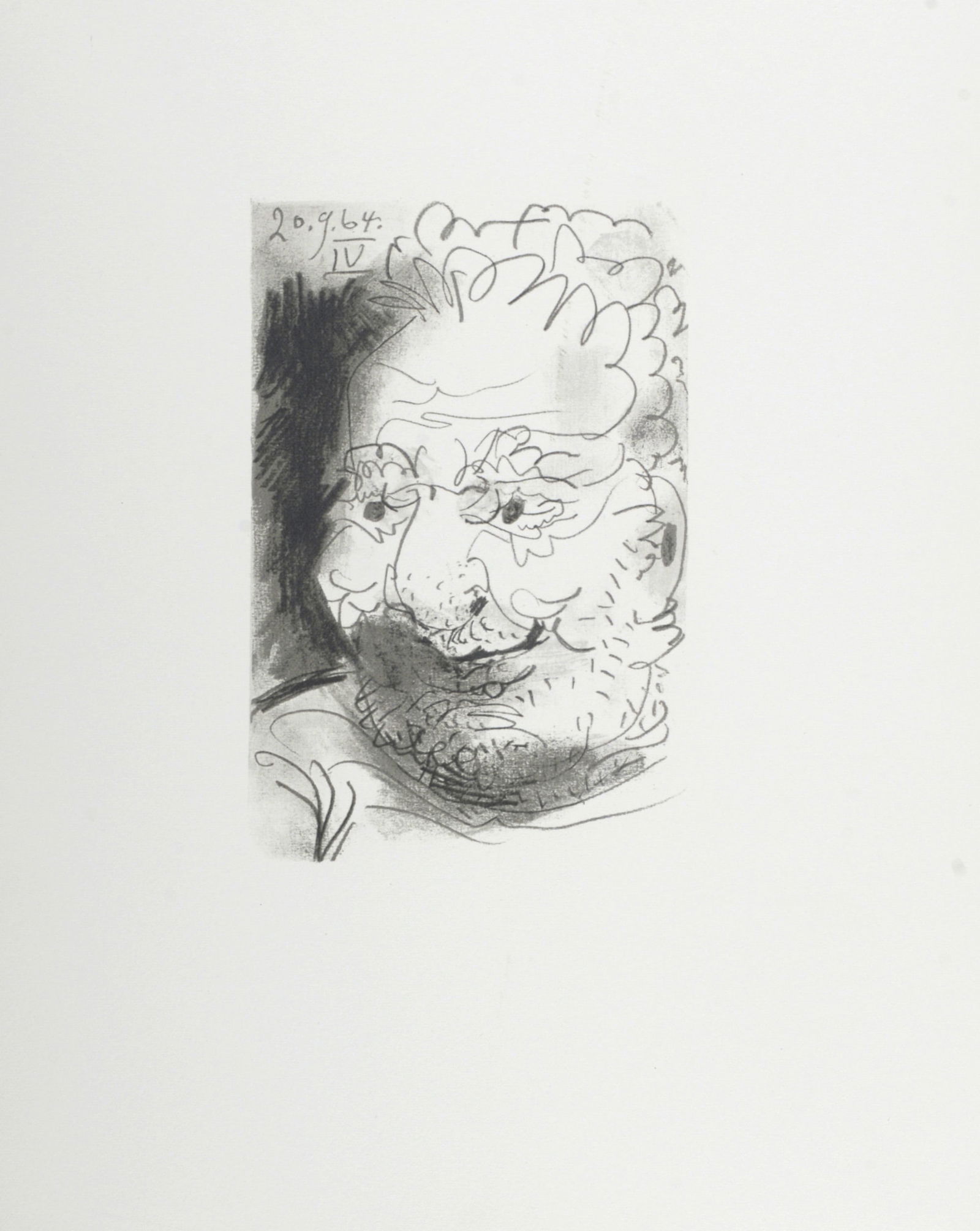 Pablo Picasso (After) Le Gout du Bonheur (XVI), 1970: Pablo Picasso (After)Le Gout du Bonheur (XVI), 1970 Lithograph on Velin d'Arches paper, after 1964 Pablo Picasso's drawing.Not signed Dated on the plate top right.Dimensions:+ Size of the sheet: 32,5