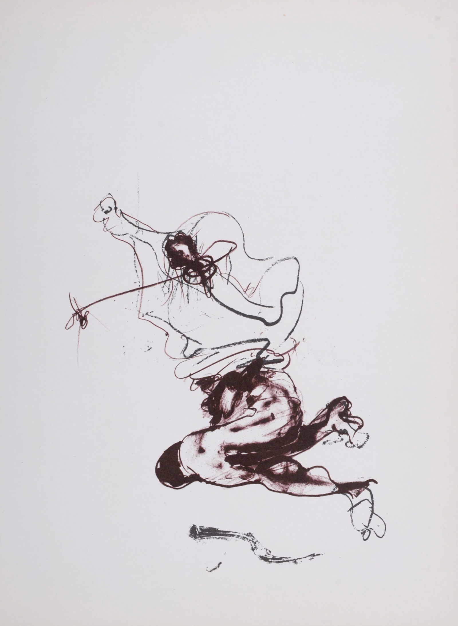 Paul Rebeyrolle : Homage, 1982: Paul Rebeyrolle (1926-2005)Homage, 1982Lithograph in colors on wove paper.Unsigned.Dimensions :+ Size of the sheet : 38 x 28 cm / 14,9 x 11 in.From "Derriere Le Miroir" issue n° 250 published in 1982