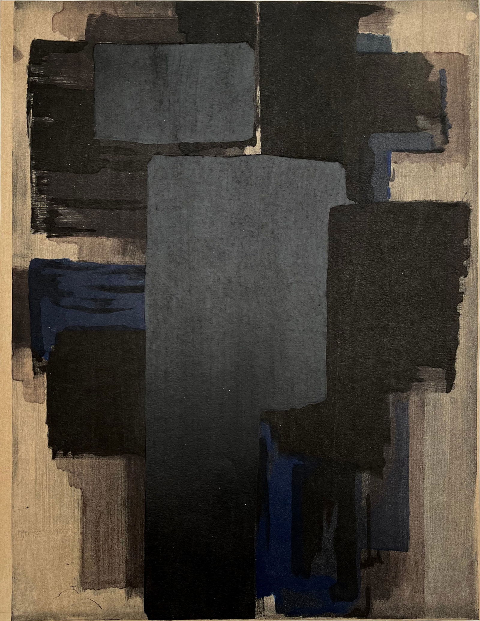 Pierre Soulages - Peinture, 1956 - Framed! (1 of 5)