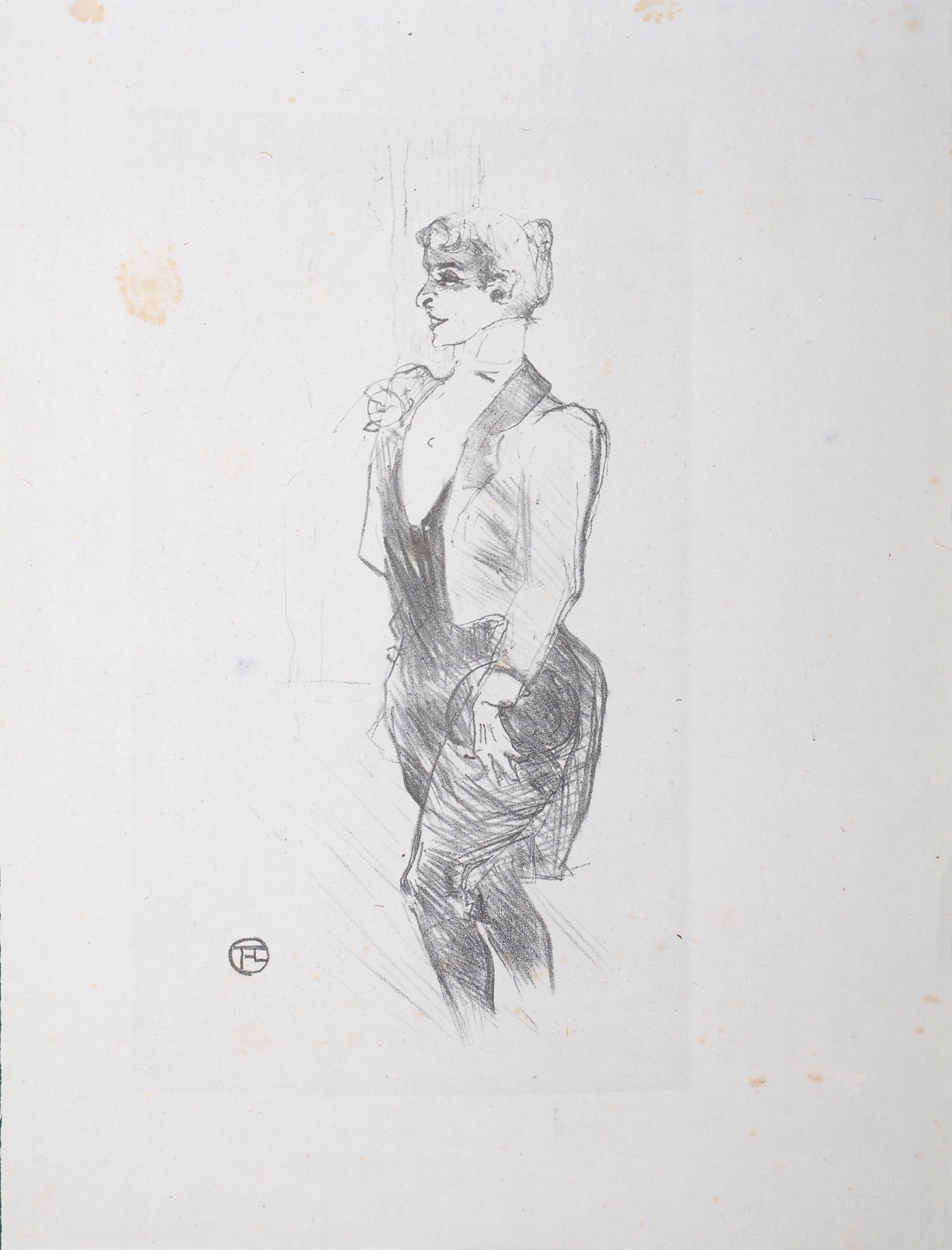 Henri De Toulouse-Lautrec - Mary Hamilton, 1925: Henri De Toulouse-Lautrec (After)Mary Hamilton, 1925Lithograph on China paper.Plate-signed with Toulouse-Lautrec monogram lower left marginBlind stamp Galerie des Maitres-Graveurs Paris on the bottom