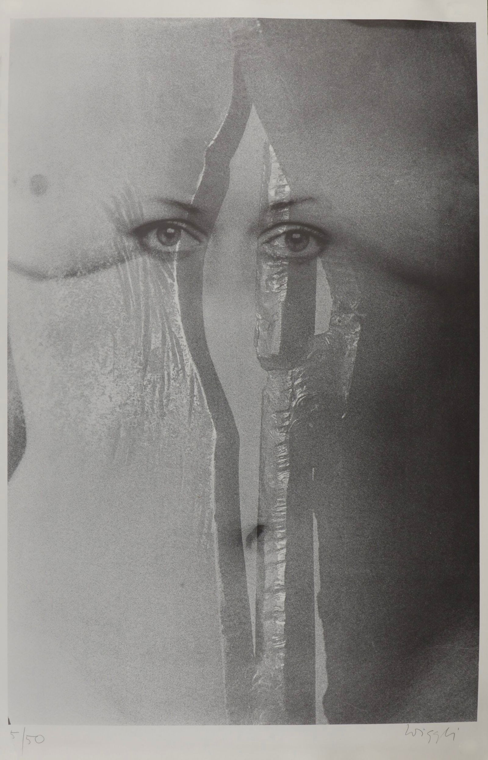 Oscar Wiggli : Ohne title, C. 1980: Oscar Wiggli (1927-2016)Ohne title, C. 1980Offset litho on paper.From the edition of 50Hand signed and numbered 5/50.Dimensions:• Sheet size: 98 × 63 cm / 38.58 × 24.80 in• Image size: 90