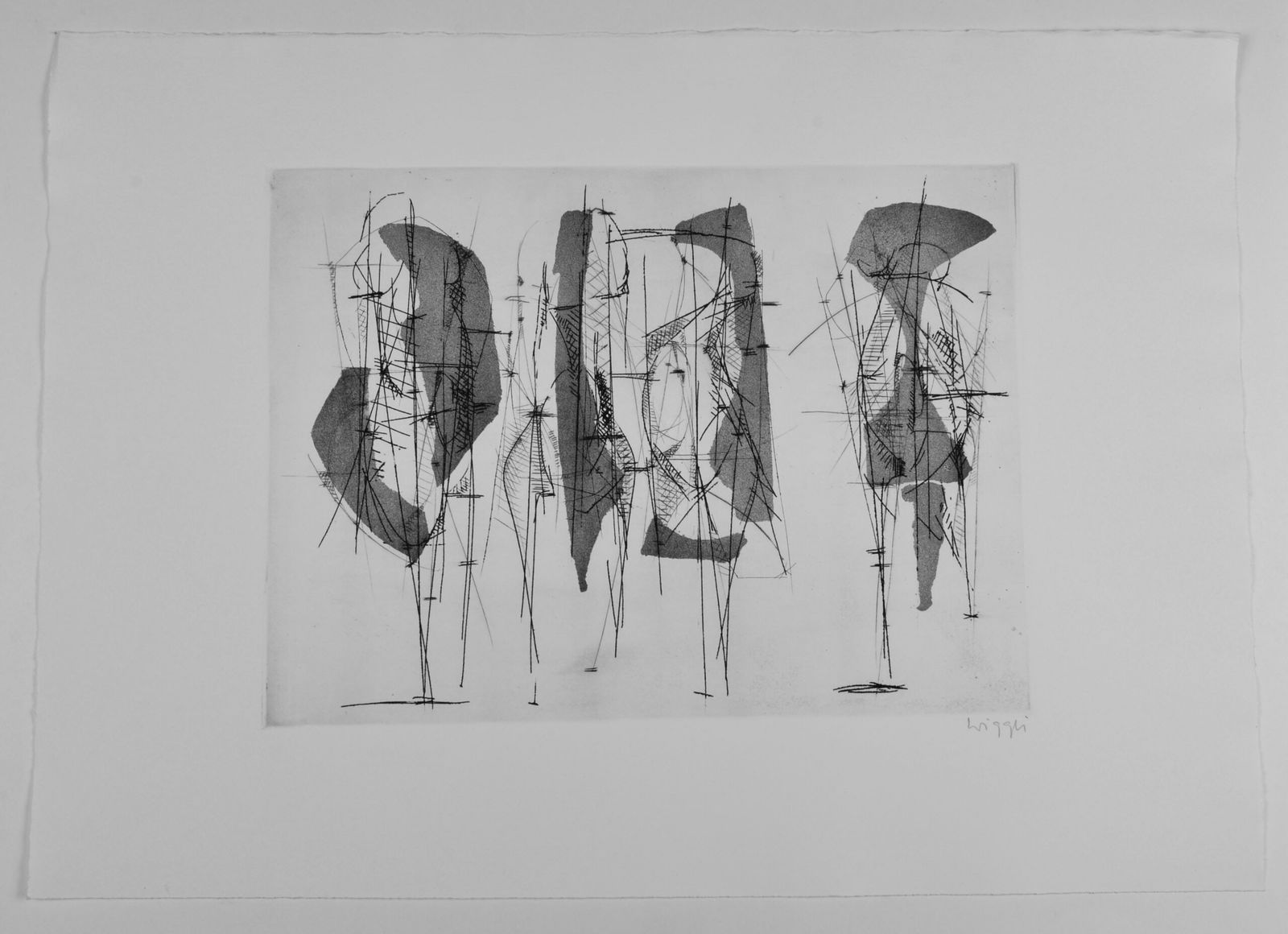 Oscar Wiggli : Abstract composition, circa 1960 (1 of 5)