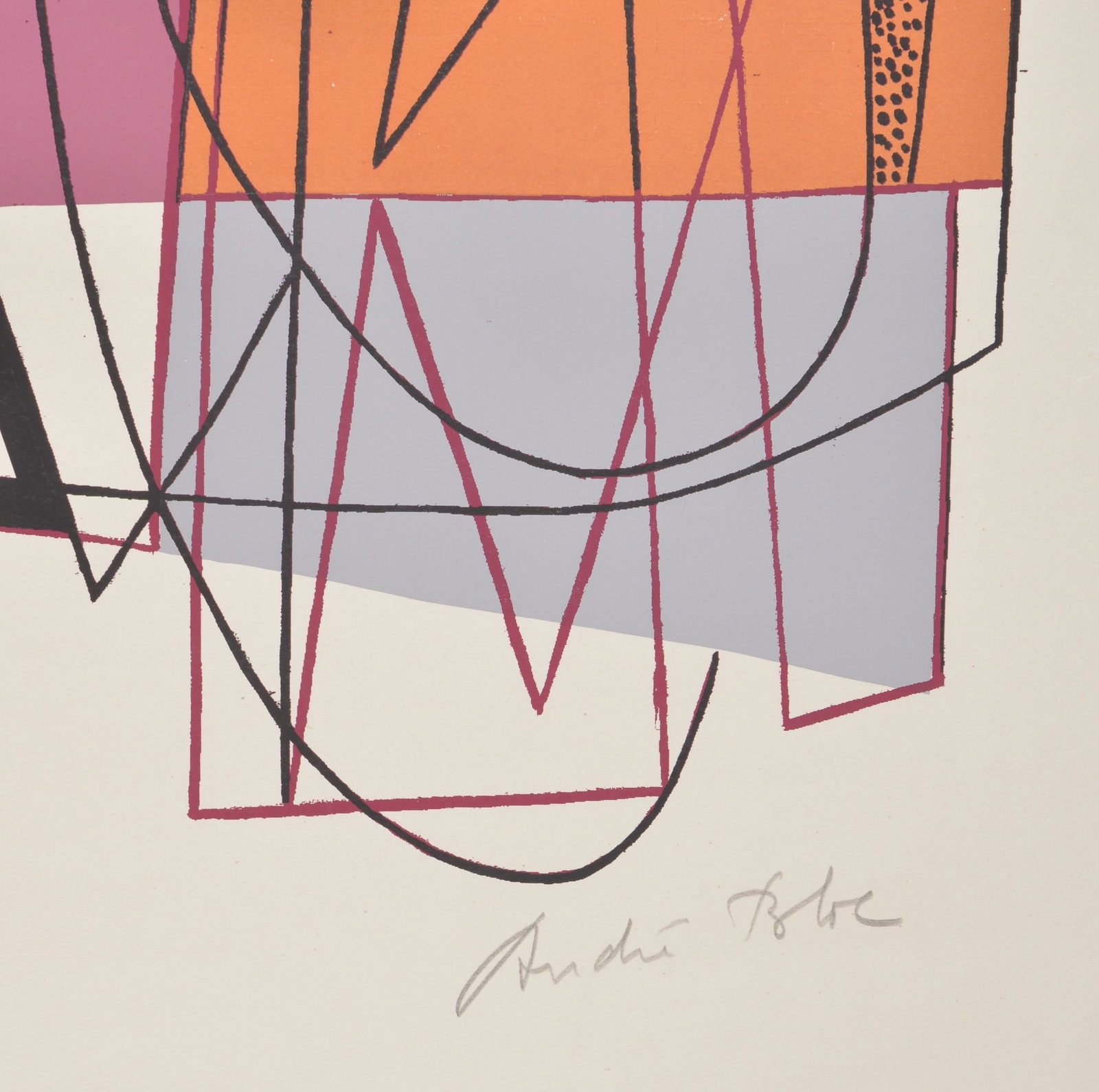 Andre Bloc : Composition, 1954 - Hand-signed - 4