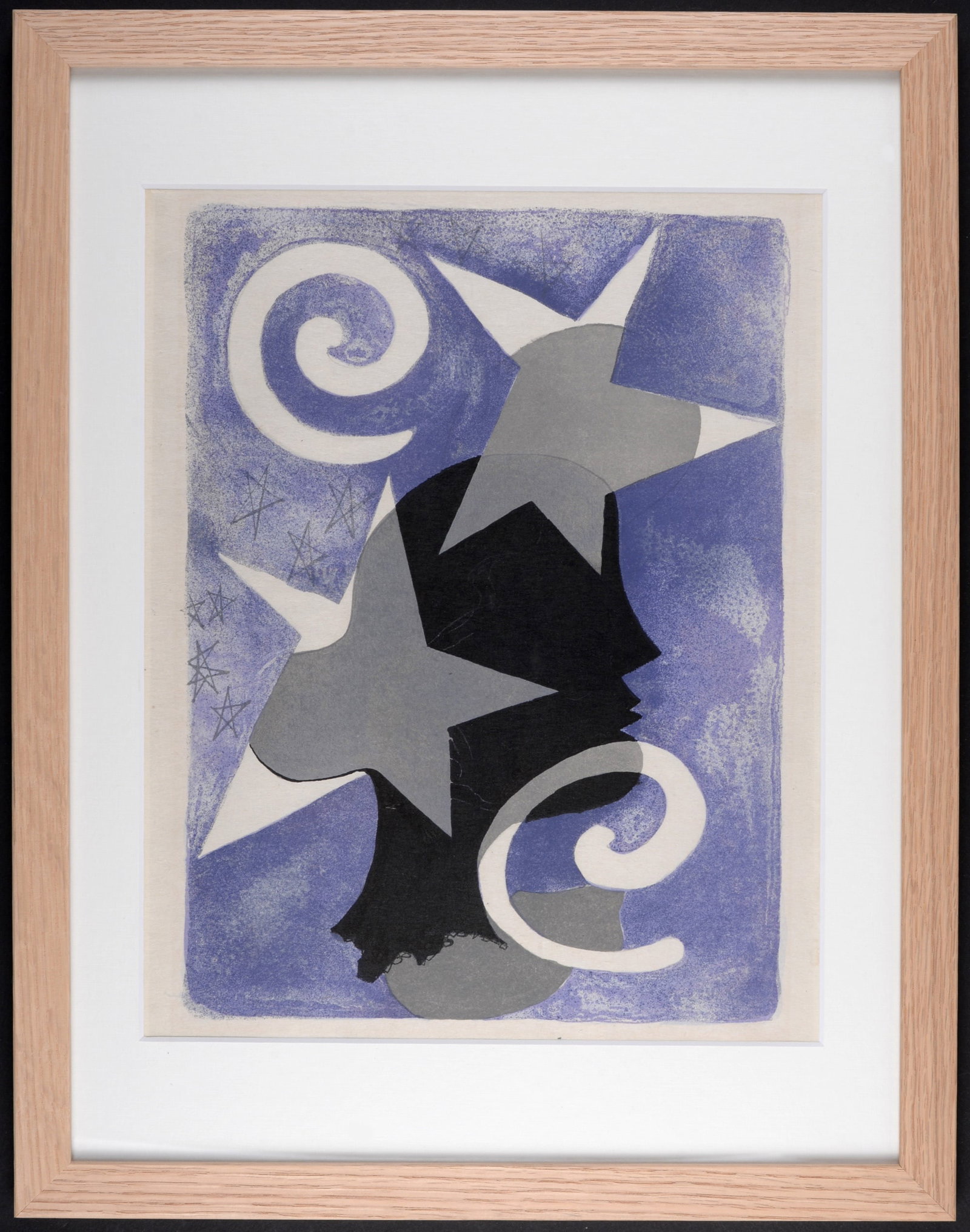 Georges Braque : Profil, 1963 - Framed: Georges Braque (1882-1963) Profil, 1963 Small lithograph on Japan paper. Framed. Edition of 50 copies on Japan paper, out of a total edition of 200. Dimensions: + Size of the sheet: 32 x 25 cm / 12,6