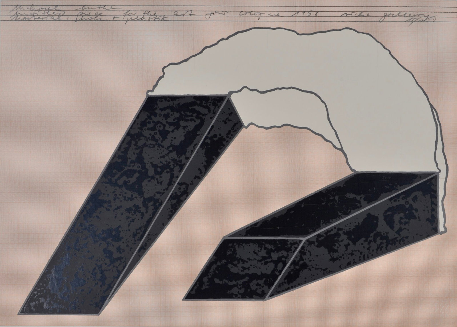 Michael Buthe : Untitled piece for the Cologne art fair, 1968 (1 of 5)