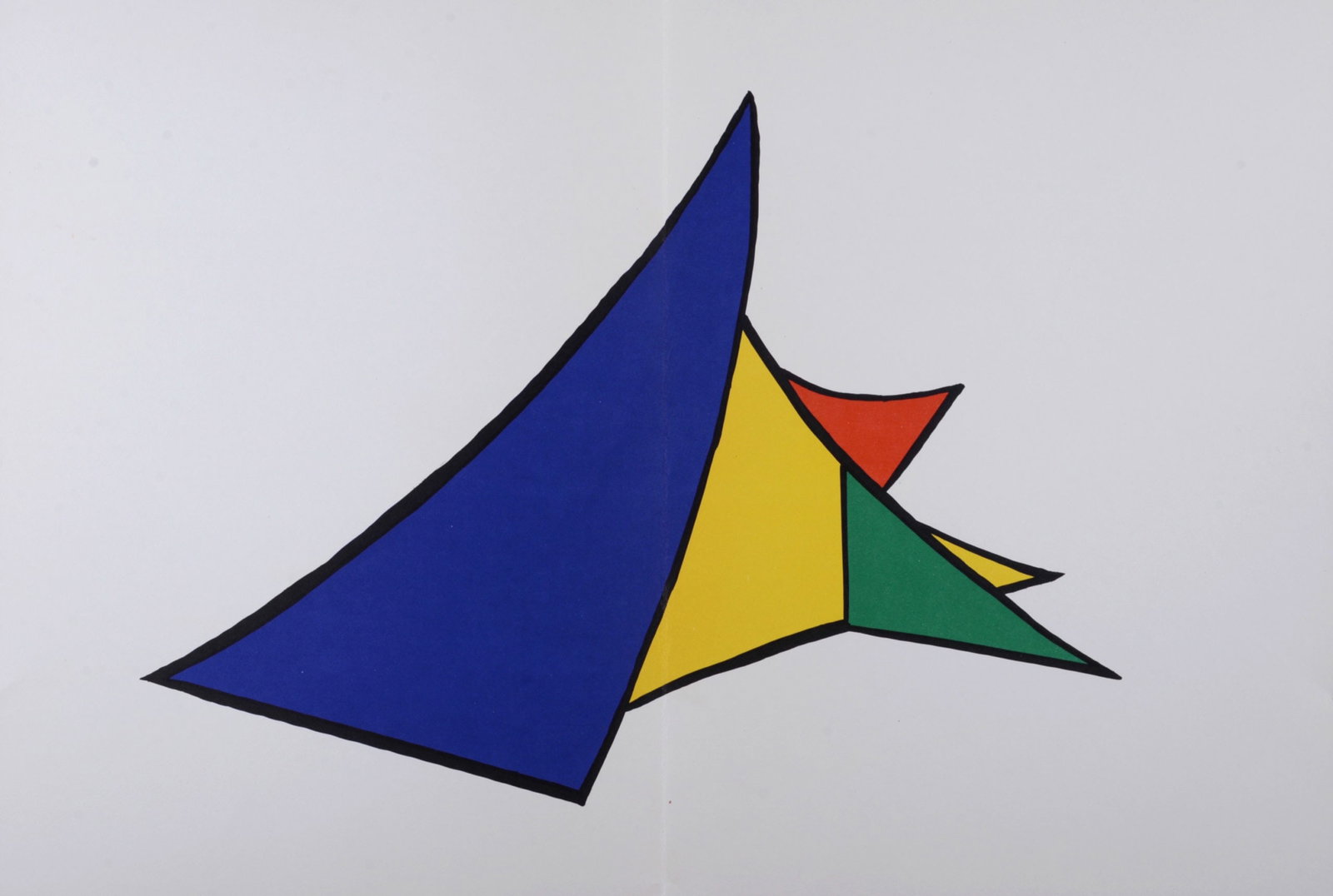 Alexander Calder - Stabiles #F, 1963: Alexander Calder (1898-1976) Stabiles #F, 1963 Lithograph on wove paper, printed on a double page. Dimensions: +Size of the sheet: 38 x 56 cm / 14,9 x 22 in. From "Derriere le Miroir" Art issue (n° 1