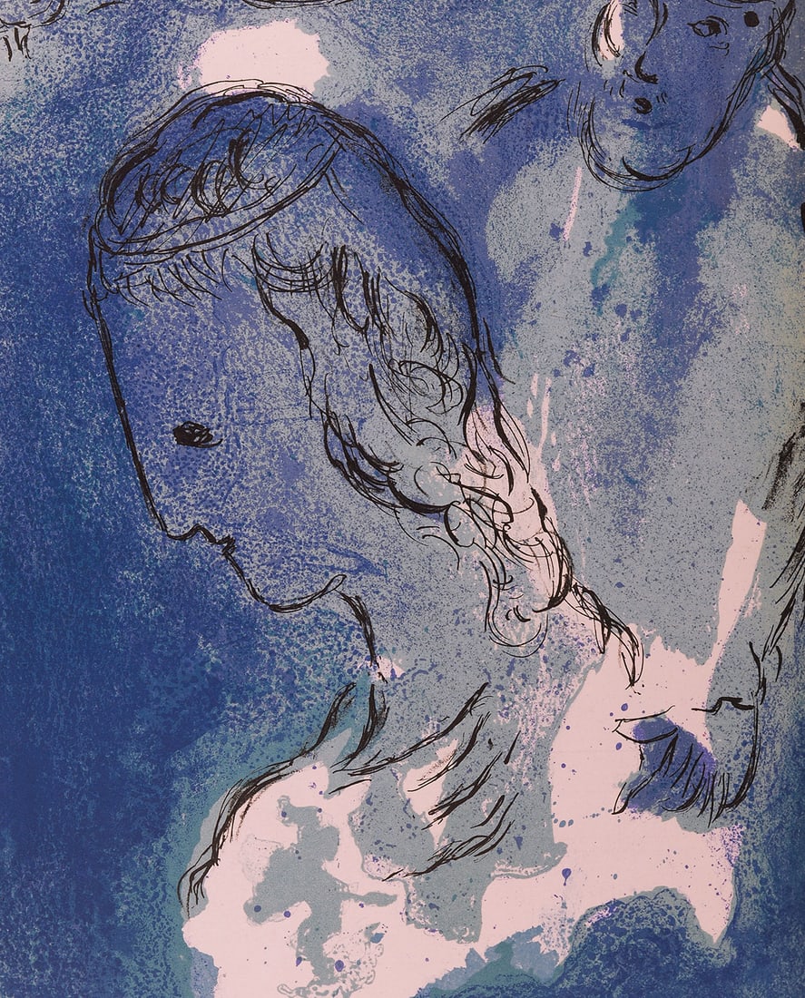 Marc Chagall - La Bible : Abraham et Sarah, 1956 (1 of 5)