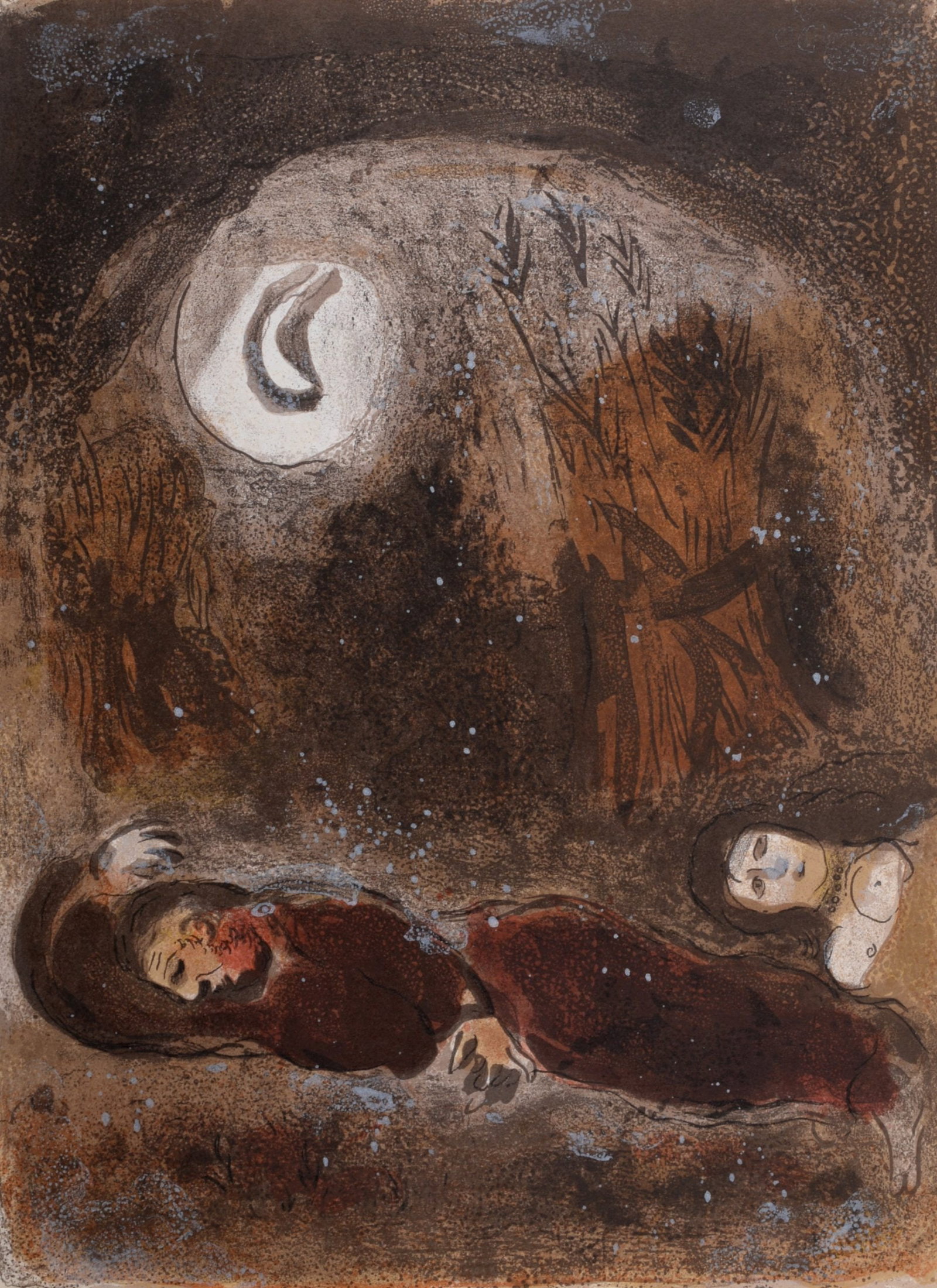 Marc Chagall : Ruth aux pieds de Booz, 1960 (1 of 5)