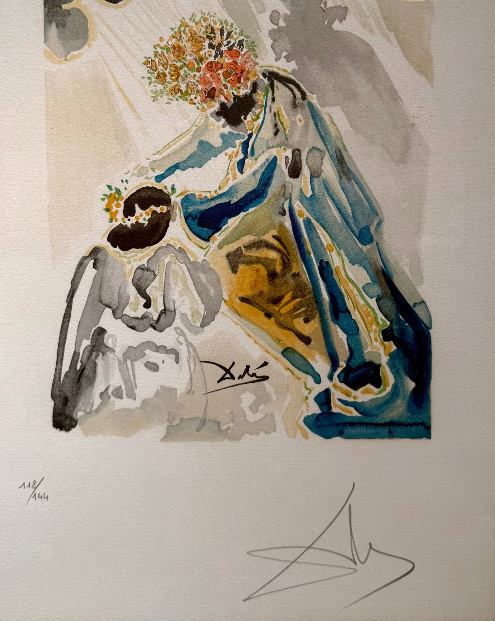 Salvador Dali - Phoebus ce dieu couronne de lauriers, c. 1979 (Hand signed) (1 of 4)