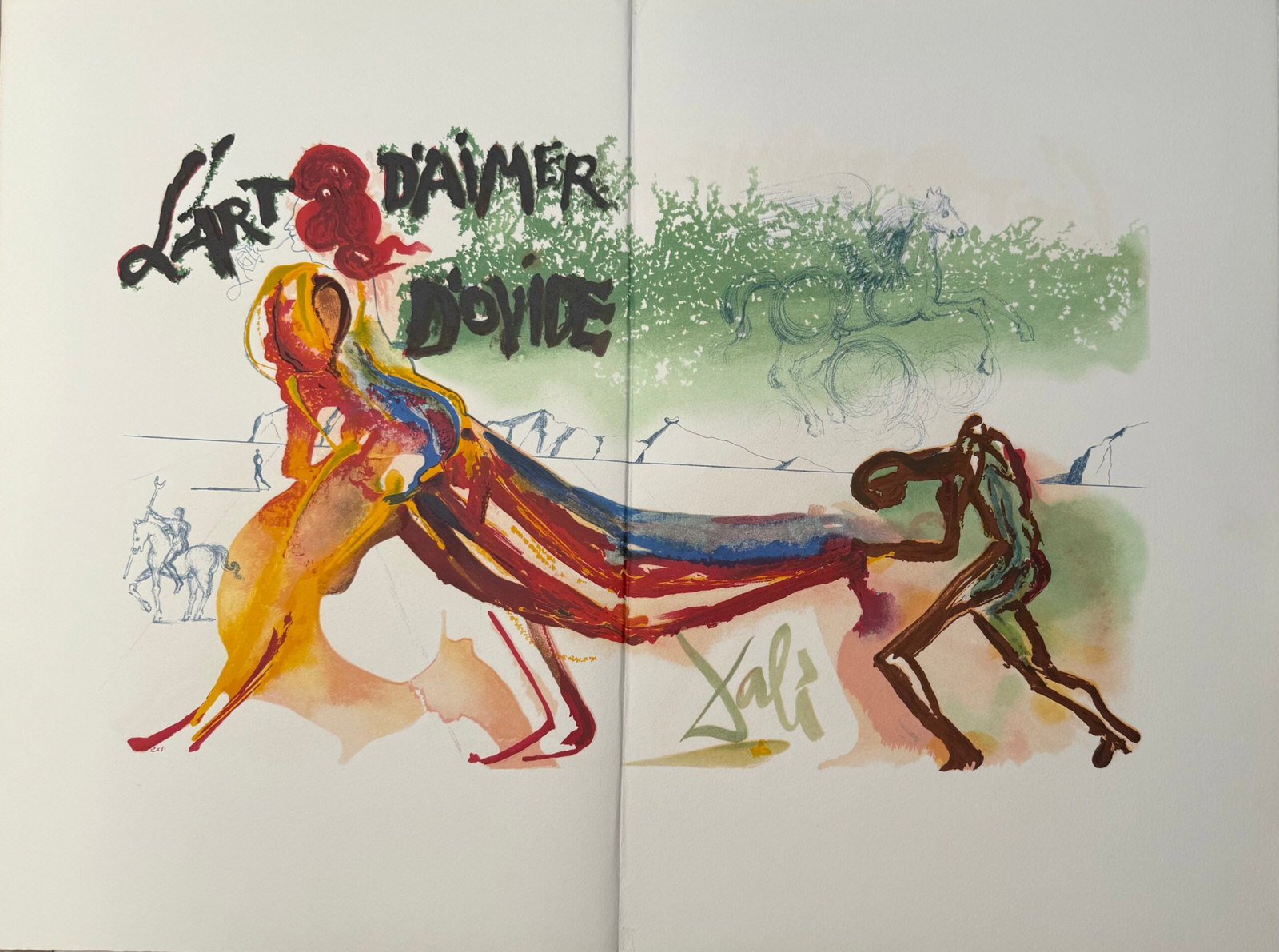 Salvador Dali - Romain s'il est quelqu'un, 1979: Salvador Dali (1904-1989) Romain s'il est quelqu'un, 1979 Lithograph in colors on "Arches paper" Size edition : 201 Signed in the plate Dimensions: + Size of the sheet : 55,5 x 75 cm - 21,85 × 29 in.