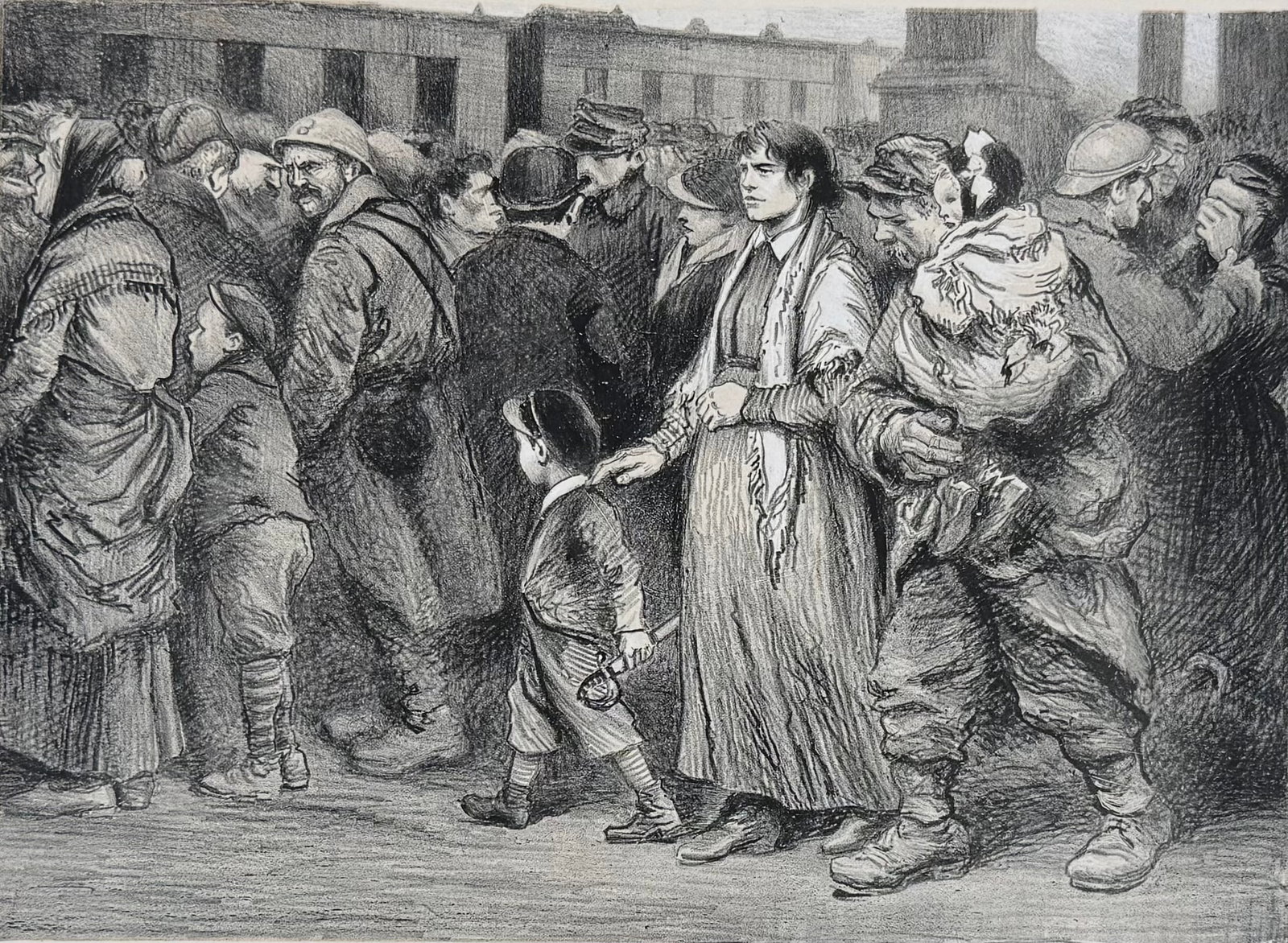 Julien Le Blant - Le retour au front, C.1915 (Hand Signed) (1 of 3)