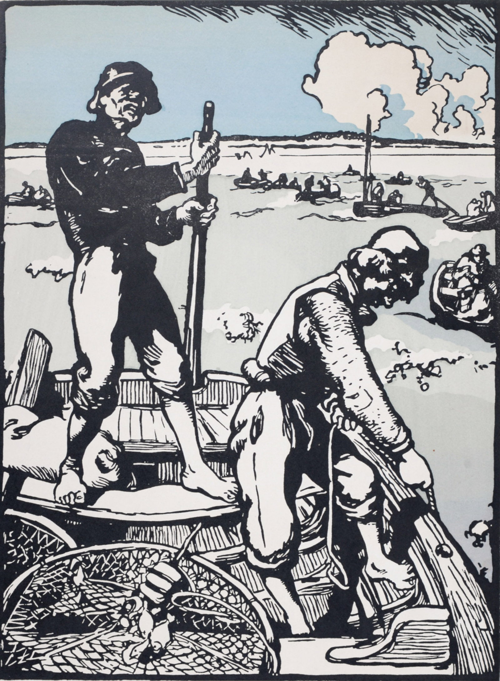 Auguste Lepere - Loups de mer, 1898 (1 of 6)