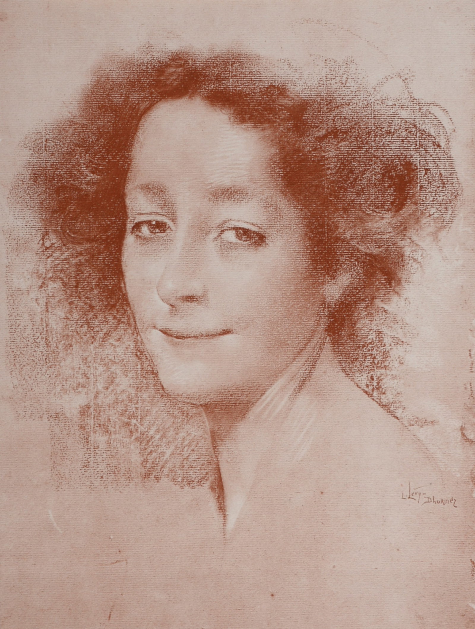 Lucien Levy-Dhurmer - Belle d'antan, 1897: Lucien Levy-Dhurmer (1865-1953) Belle d'antan, 1897 Lithograph on wove paper. Signed on the plate lower right margin. L'Estampe Moderne's blind stamp on the bottom right corner. Dimensions: +Size of t