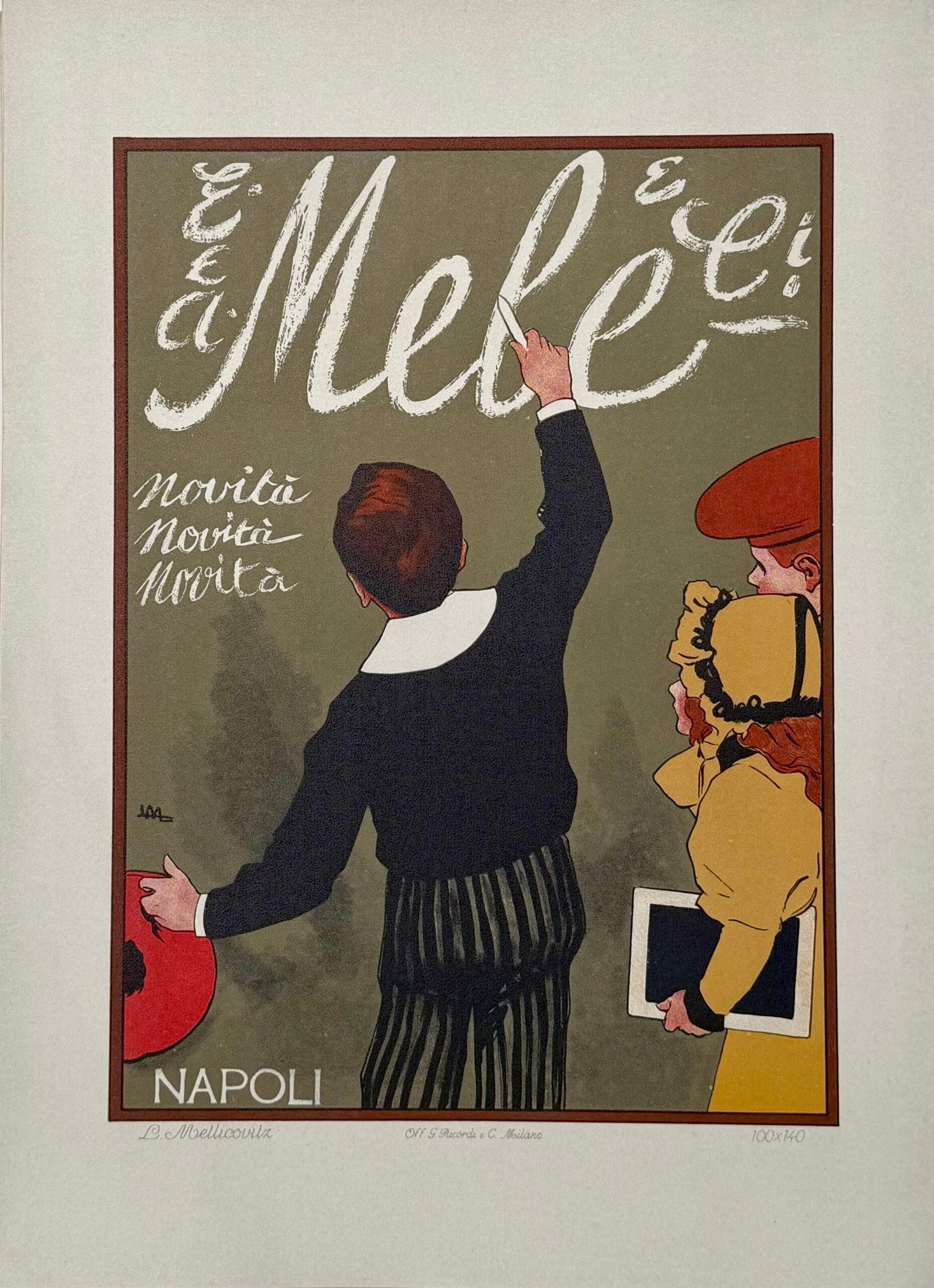 Leopold Metlicovitz - Mele, 1914 (Ricordi Poster Portfolio) (1 of 1)