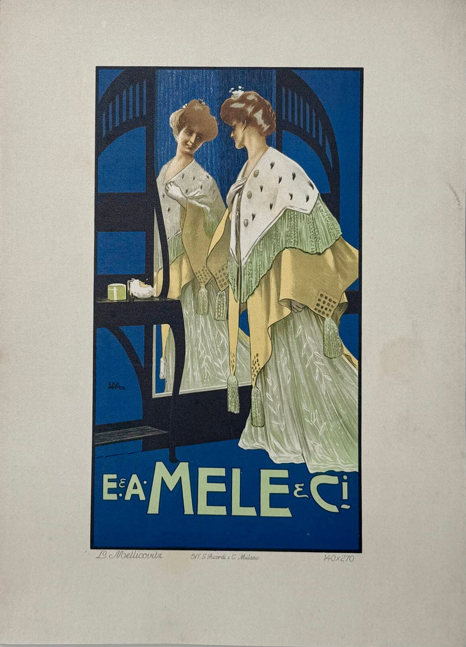 Leopold Metlicovitz - Mele, 1914 (Ricordi Poster Portfolio) (1 of 1)