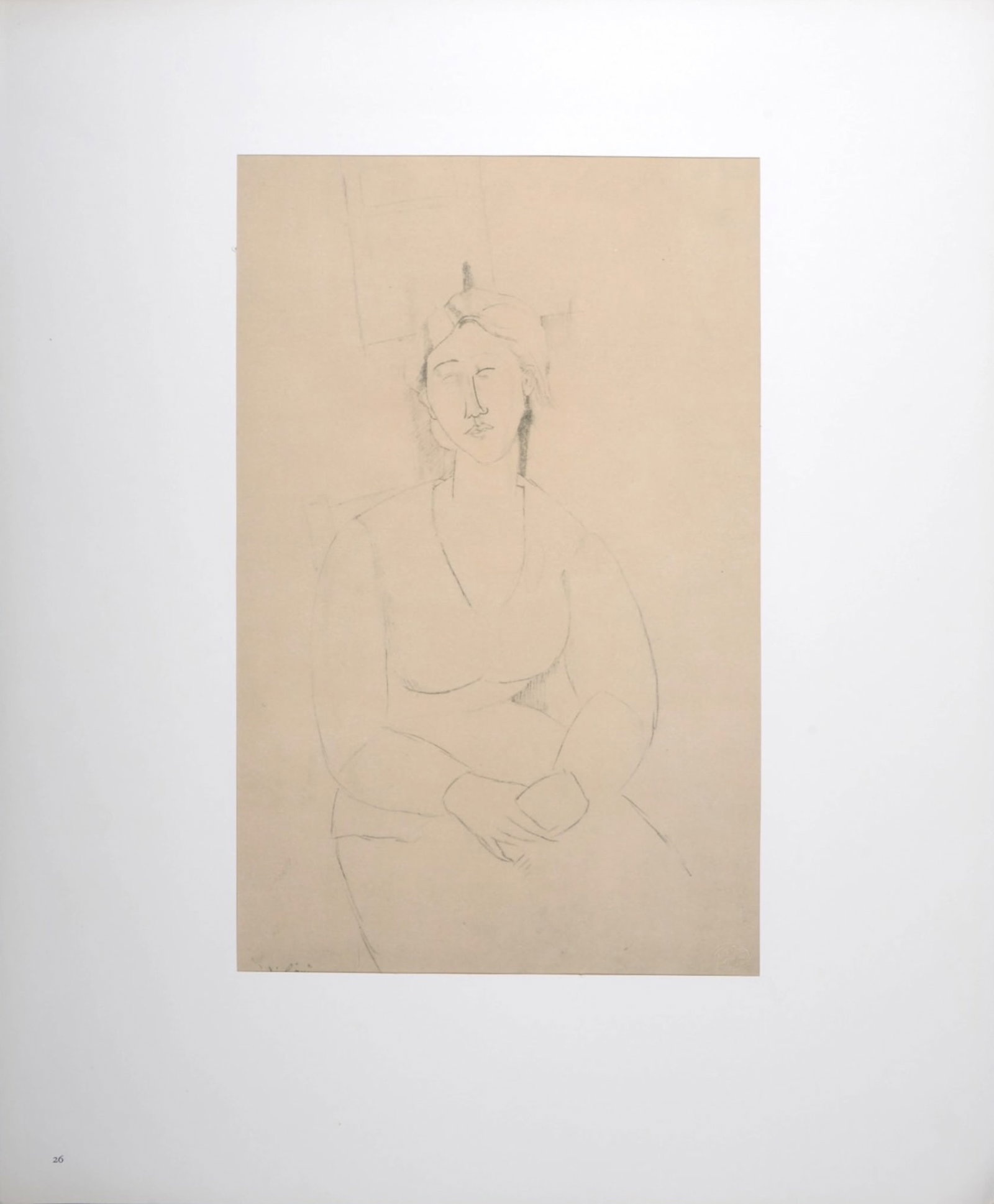 Amedeo Modigliani (1884-1920) (After) : Femme assise, 1959. (1 of 5)