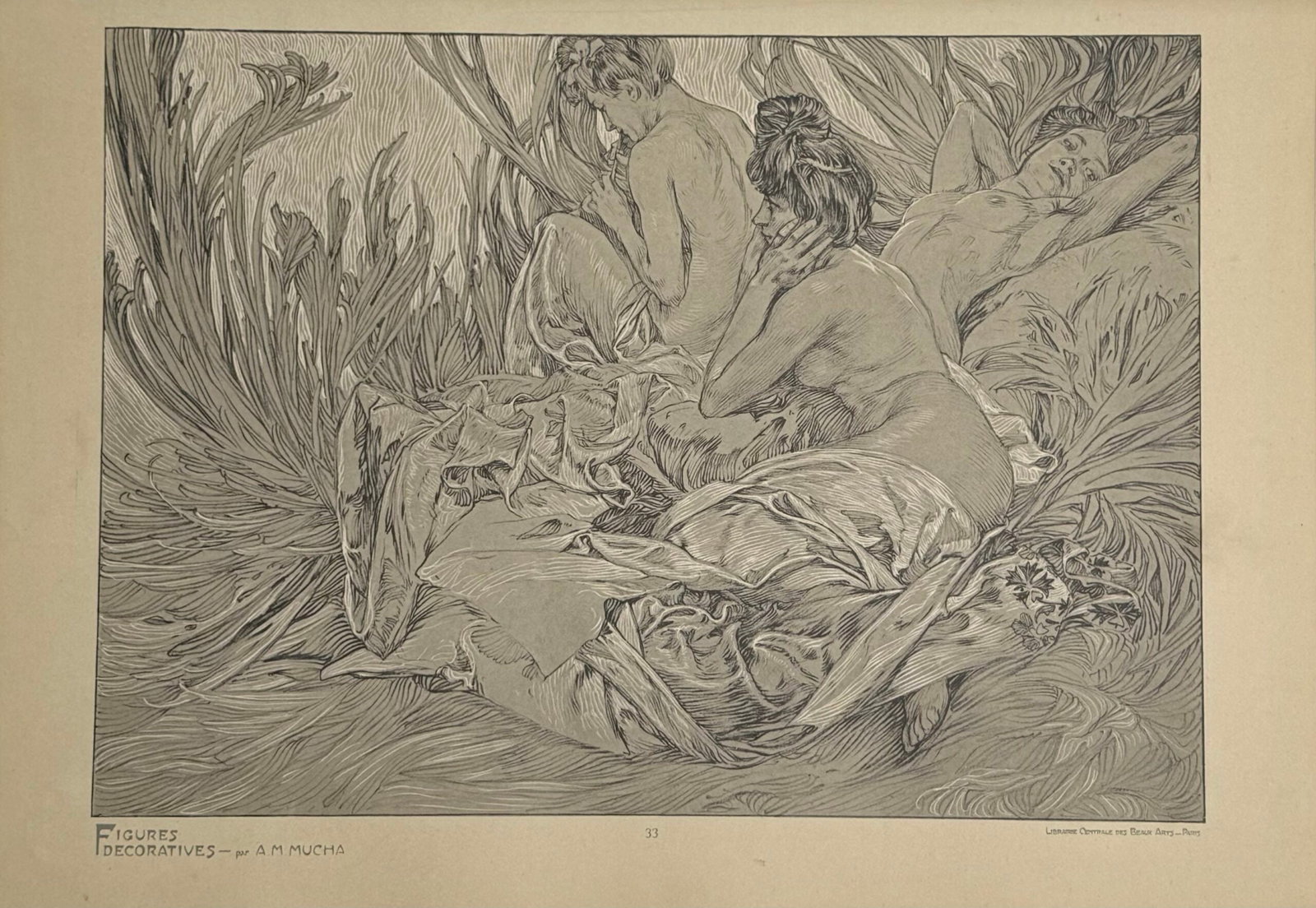 Alphonse Mucha : Figures decoratives, 1902 pl. 33 (1 of 2)