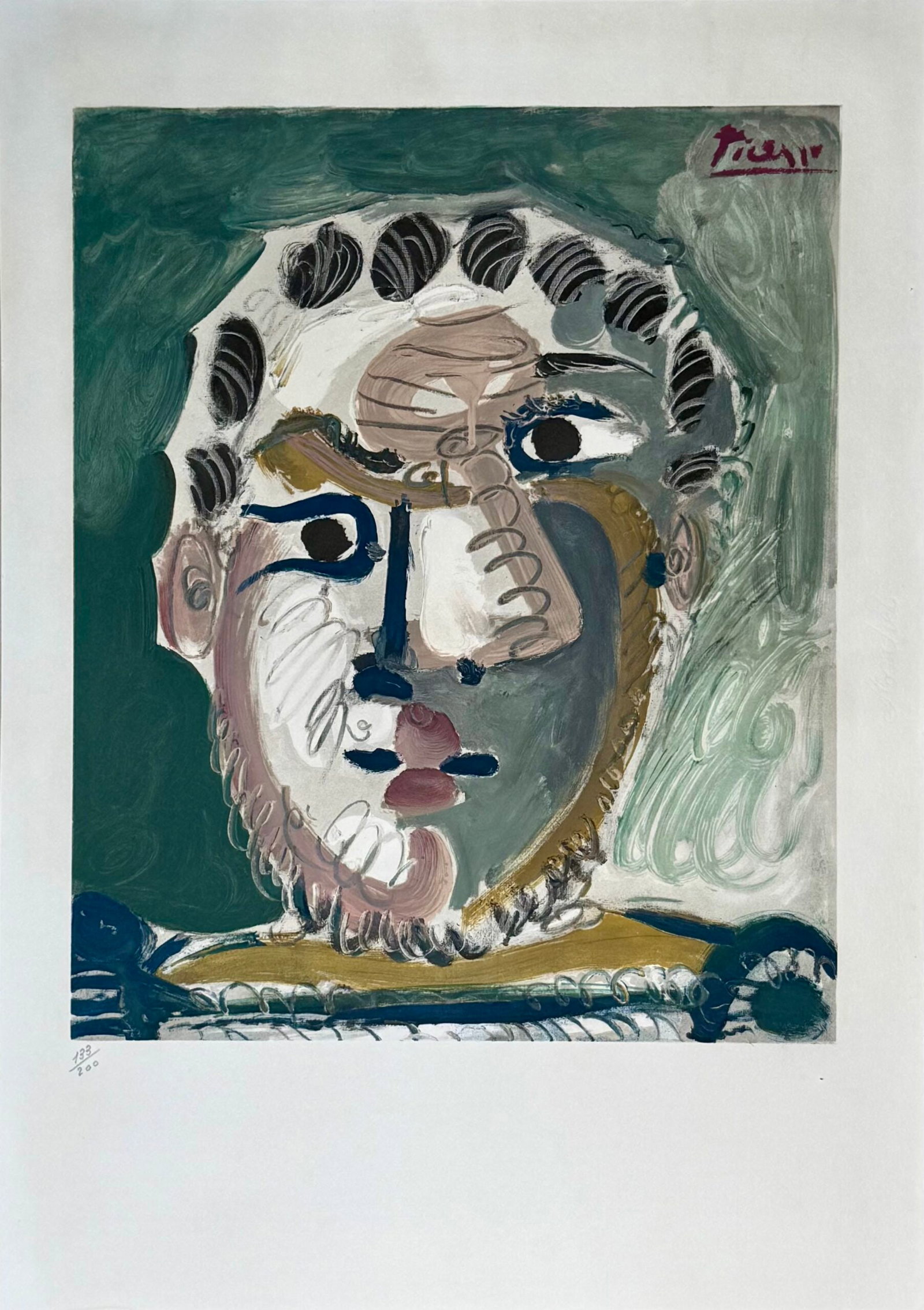 Pablo Picasso – Tete d'homme barbu, 1967 (1 of 3)