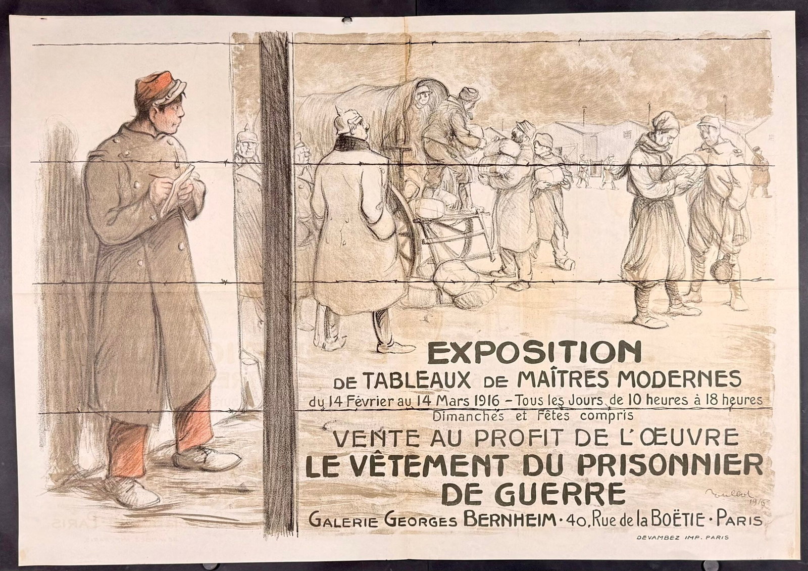 Francisque Poulbot - Exposition de tableaux des maitres modernes, 1916 (1 of 1)