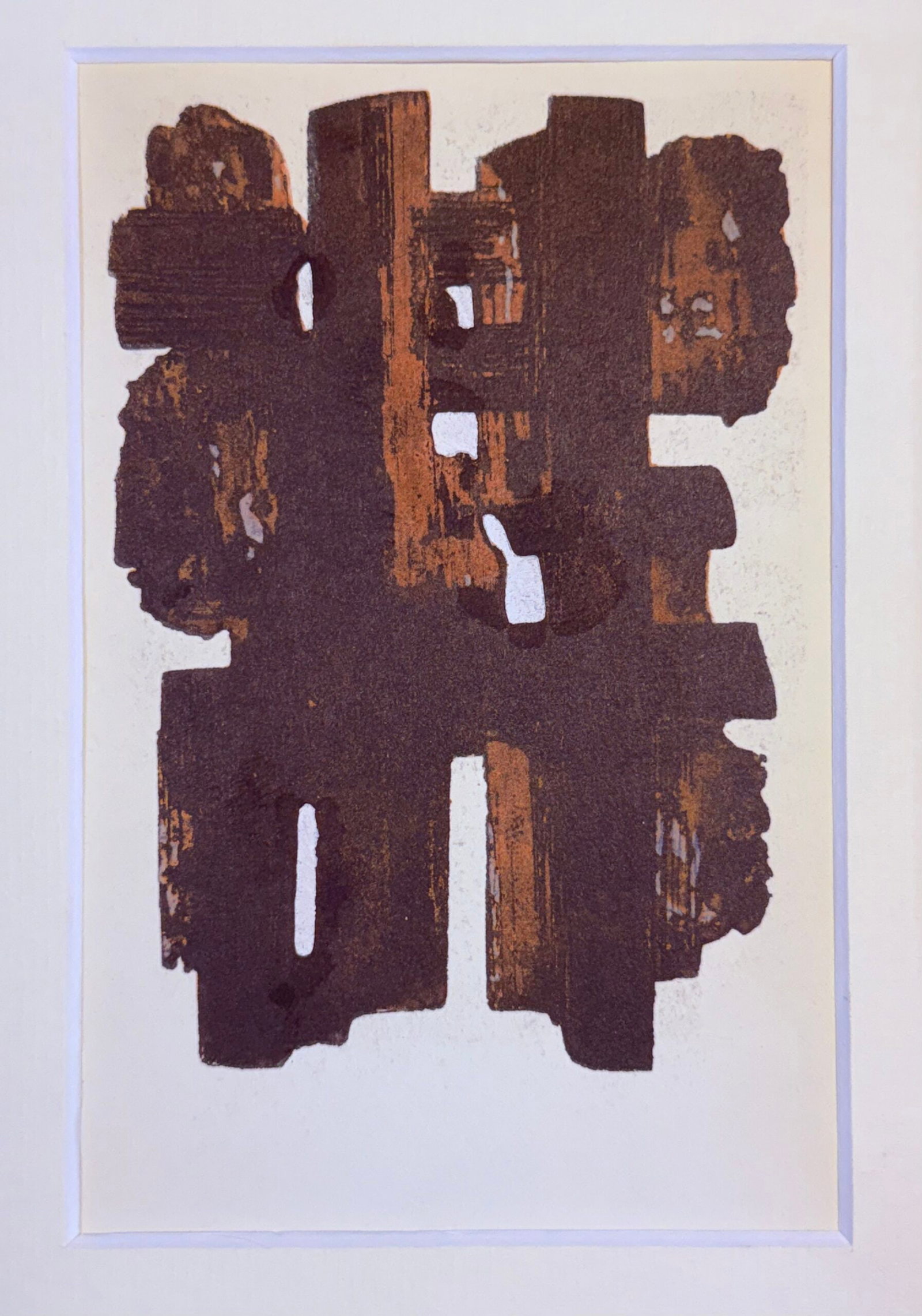 Soulages (After) - Gouaches et gravures (J), 1957 - Framed! (1 of 4)