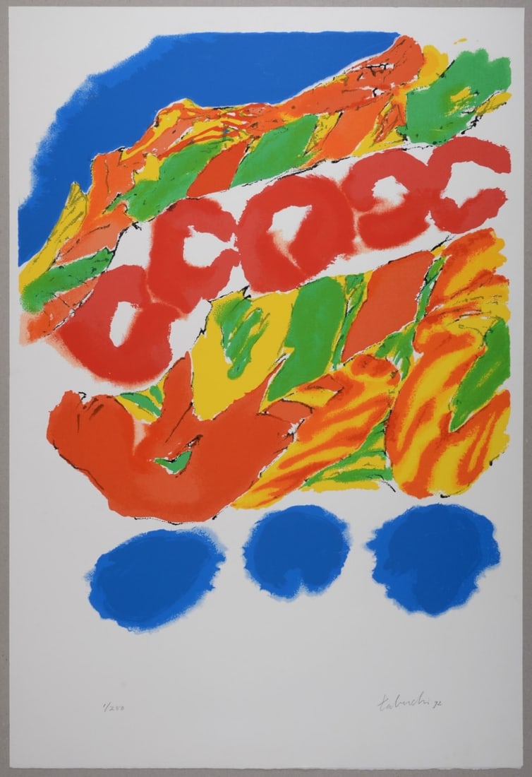 Yasse Tabuchi Composition, 1992 - Hand-signed - 2