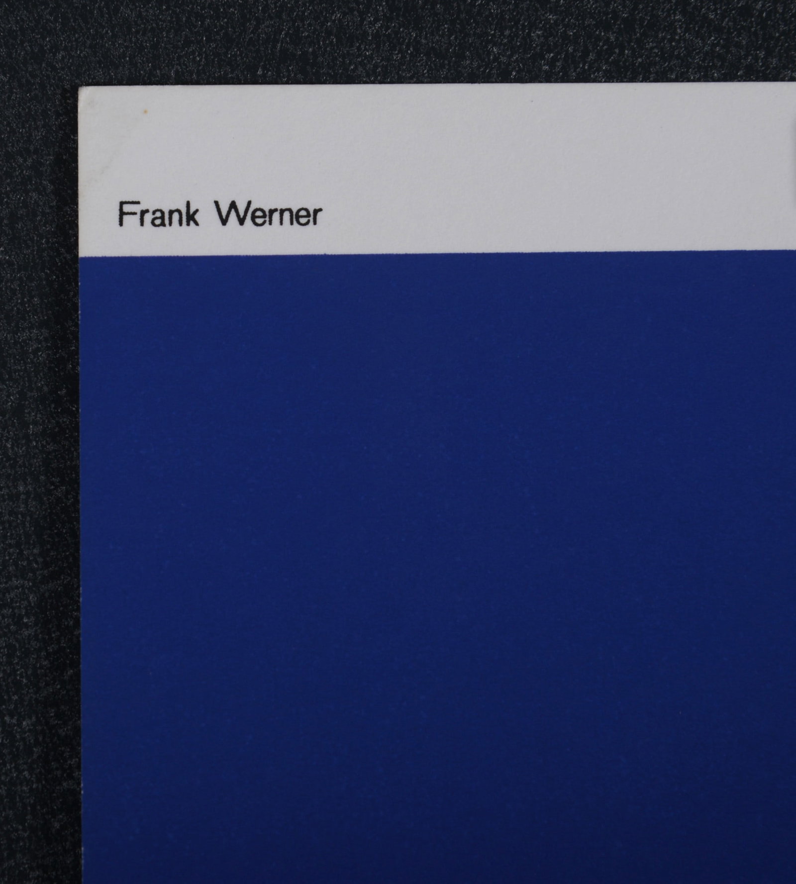 Frank Werner - Composition, 1972 - 4