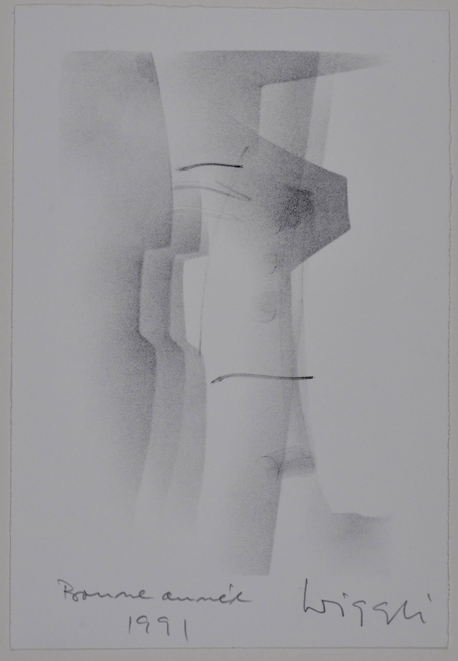 Oscar Wiggli : Abstract composition, 1991 (1 of 5)