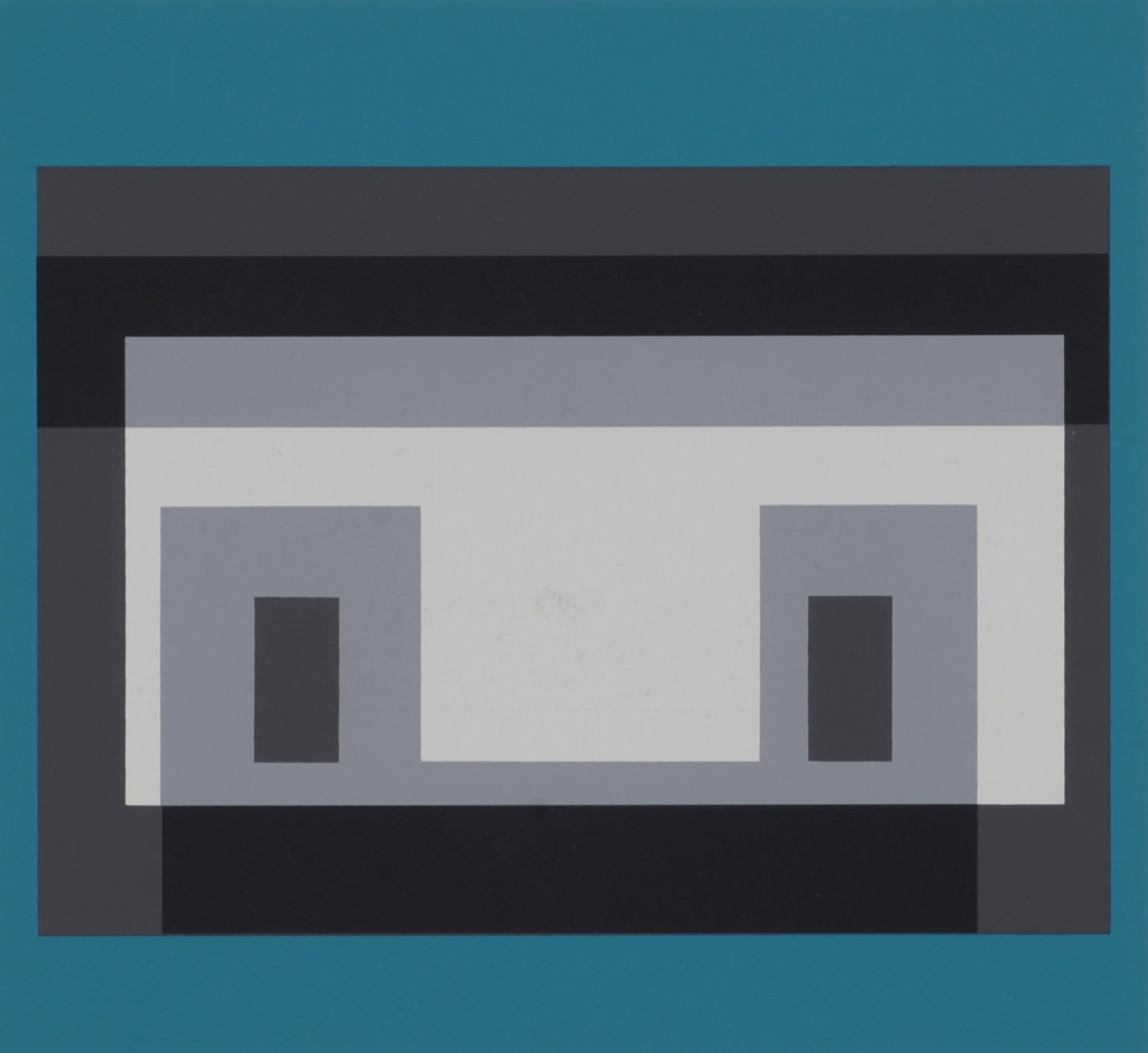 Josef Albers (After)- 10 Variants (A), 1971: Josef Albers (After) 10 Variants, 1971 Silkscreen on wove paper. Printed on both sides. Dimensions: + Size of the sheet: 24,5 x 30,5 cm / 9,6 x 12 in. + Size of the image: 20,5 x 22,5 cm / 8 x 8,8 in.