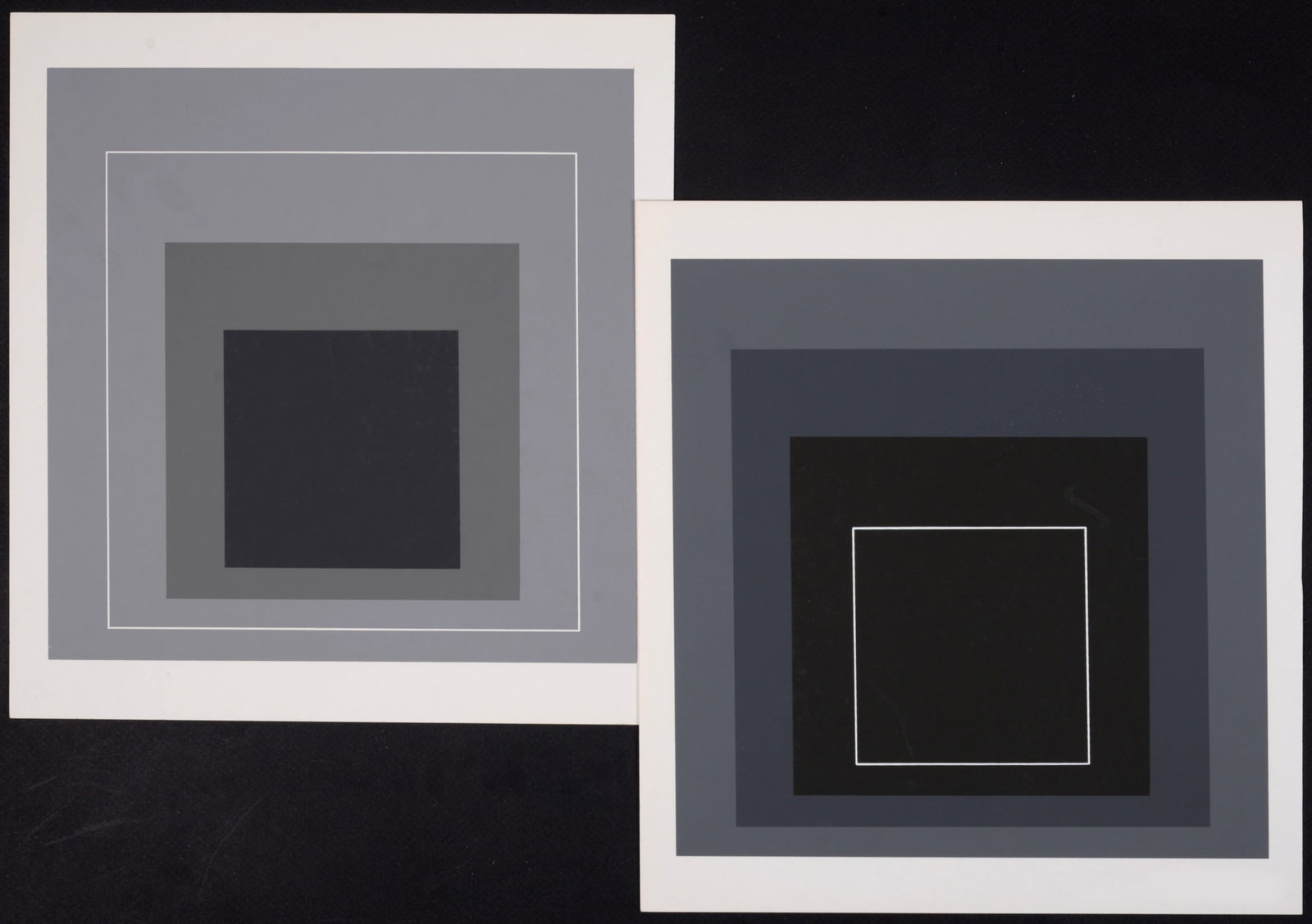 Albers - Homage To the Square (B) & (C), 1971 - Set of 2 silkscreens (1 of 8)