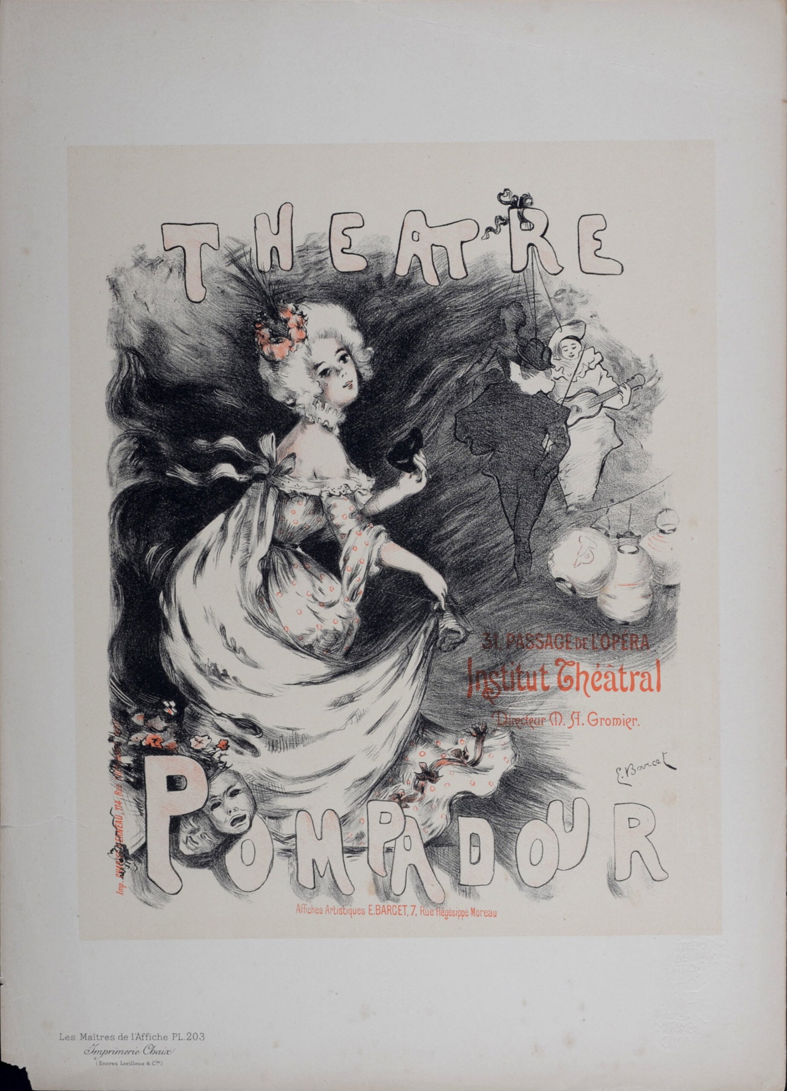Emmanuel Barcet : Les Maitres de L’Affiche - Theatre Pompadour, 1900 (1 of 6)