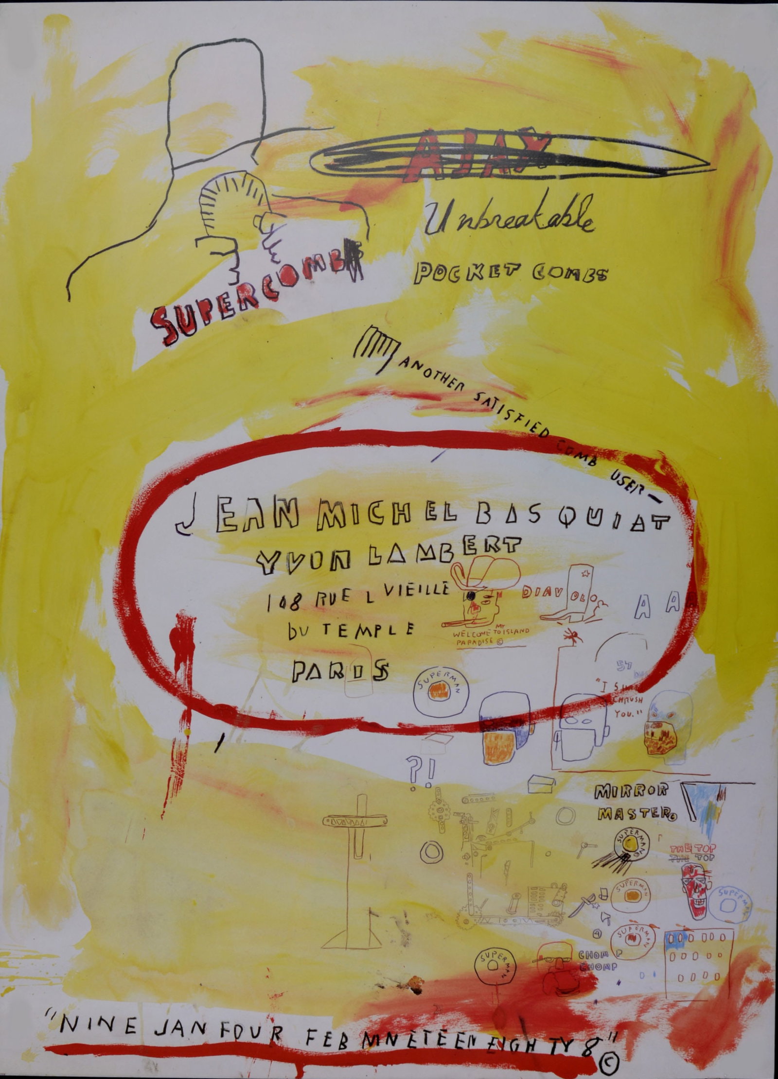 Jean Michel Basquiat - Super Comb, 1988 (1 of 5)