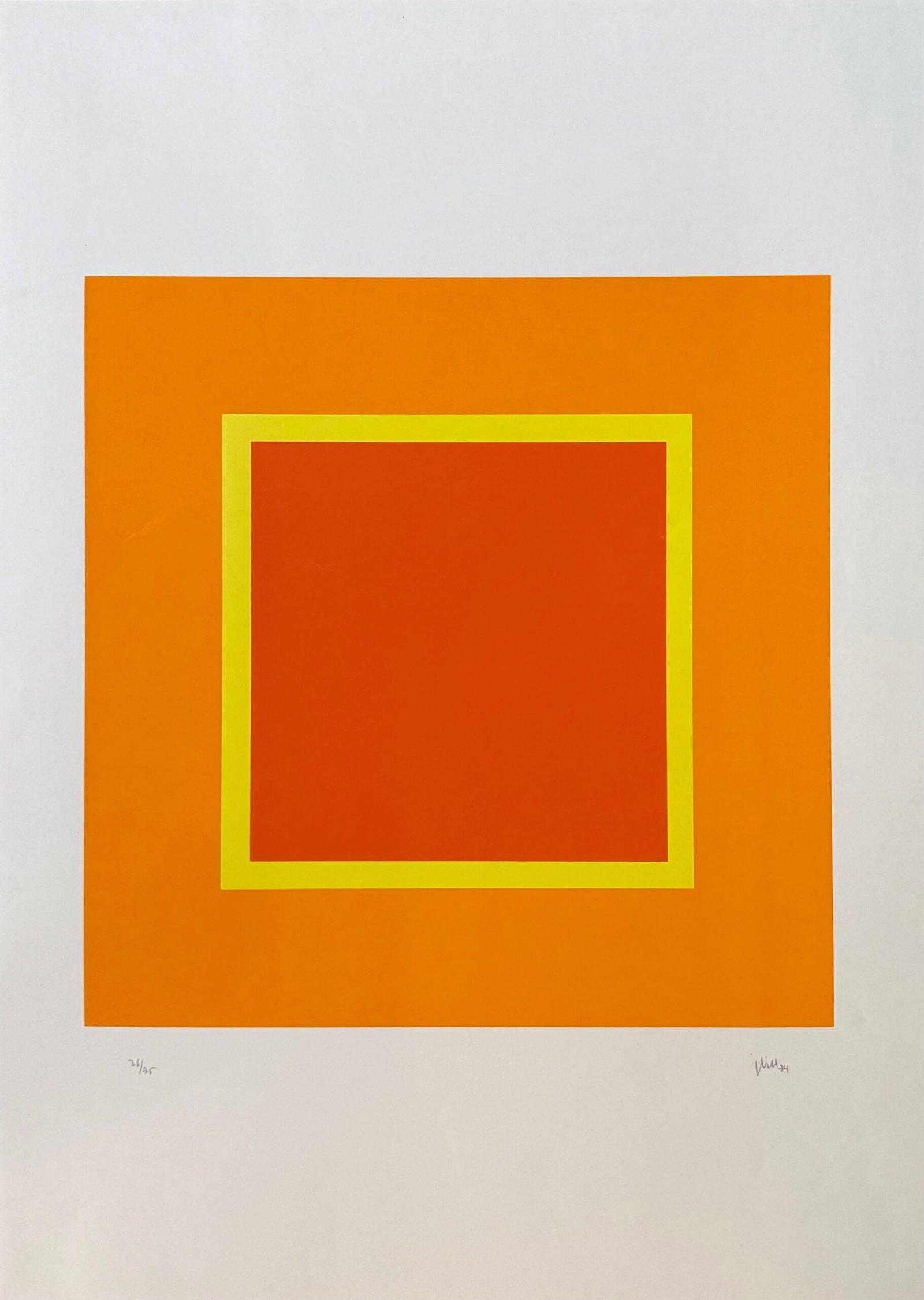 Jakob BILL : Composition, 1974 (signe) (1 of 3)