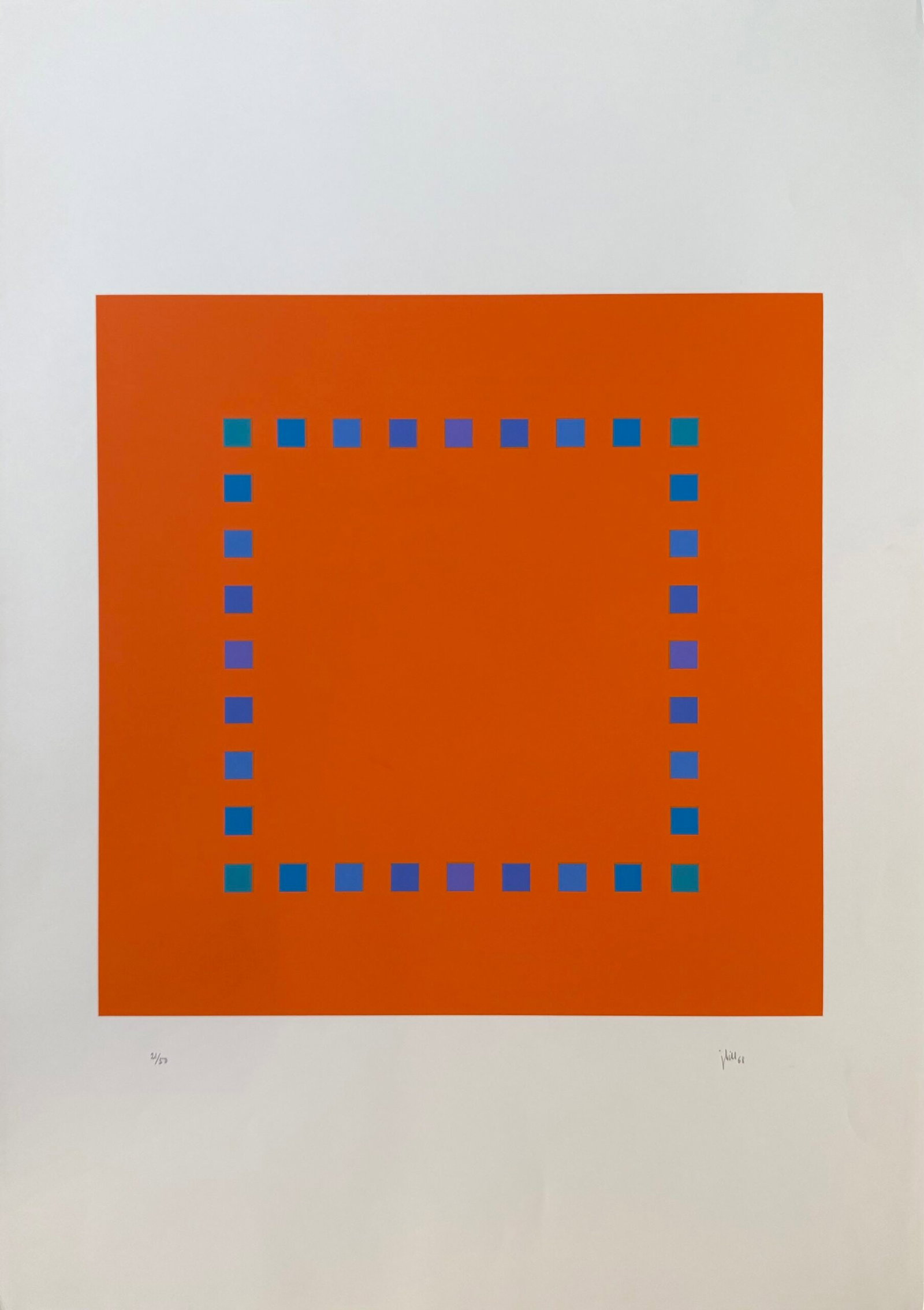 Jakob BILL : Composition, 1968 (signed) (1 of 2)
