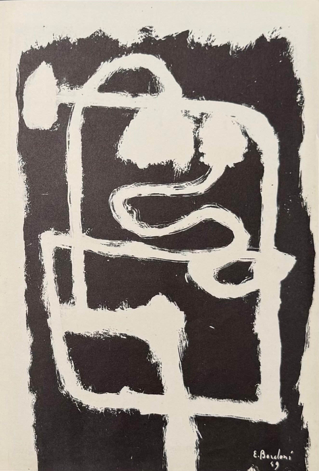ENRICO BORDONI : Abstract composition (Arte concreta, plate 6), 1949 (1 of 3)