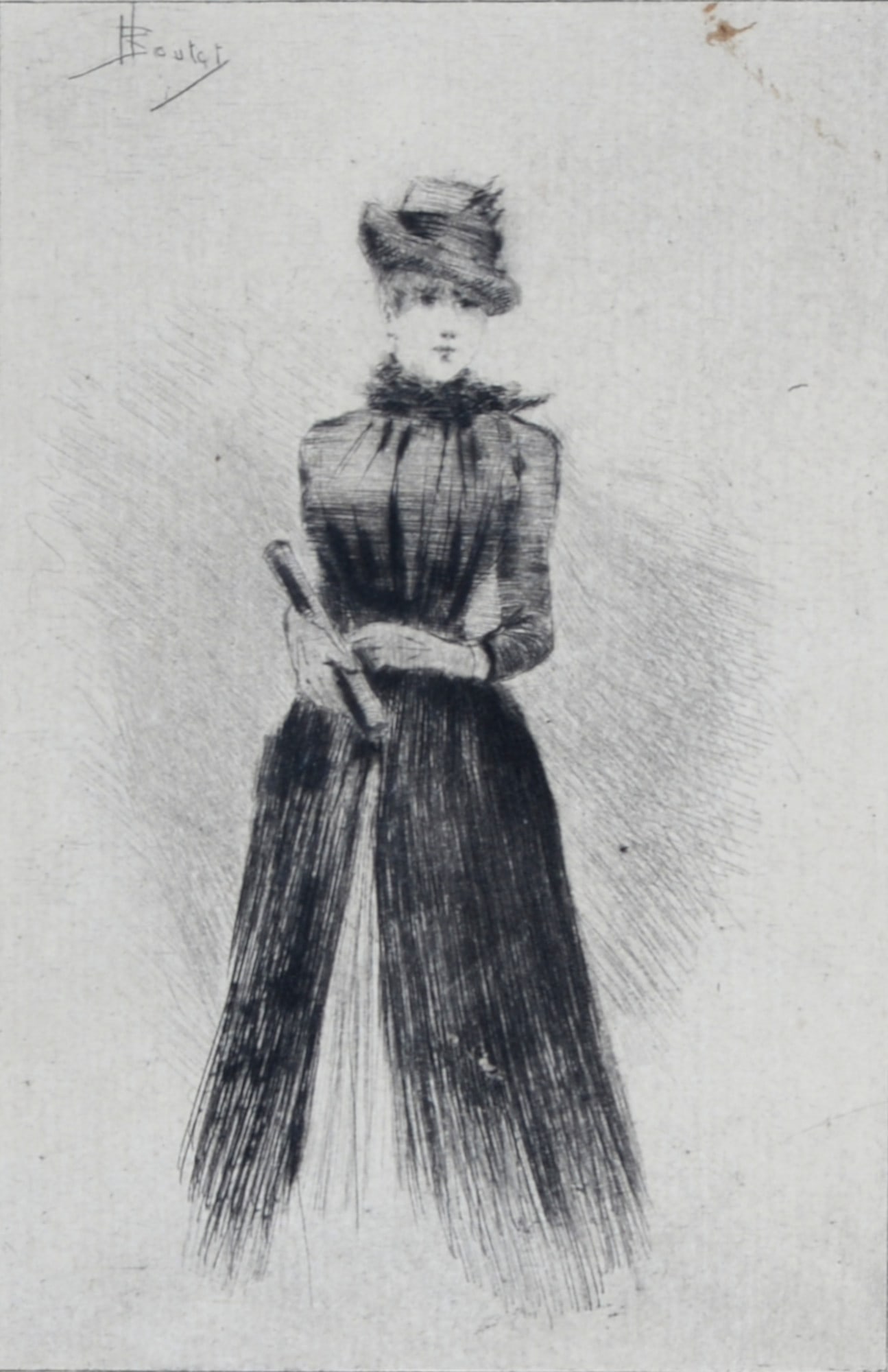 Henri Boutet - Elegante a l'eventail, c. 1900 (1 of 5)