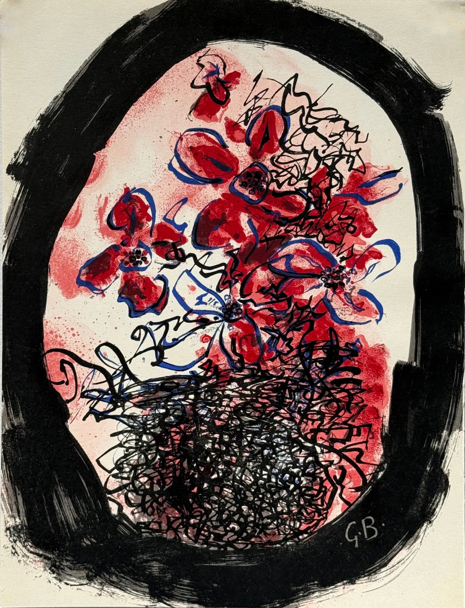 Georges Braque: Bouquet de fleurs, 1963 (1 of 3)