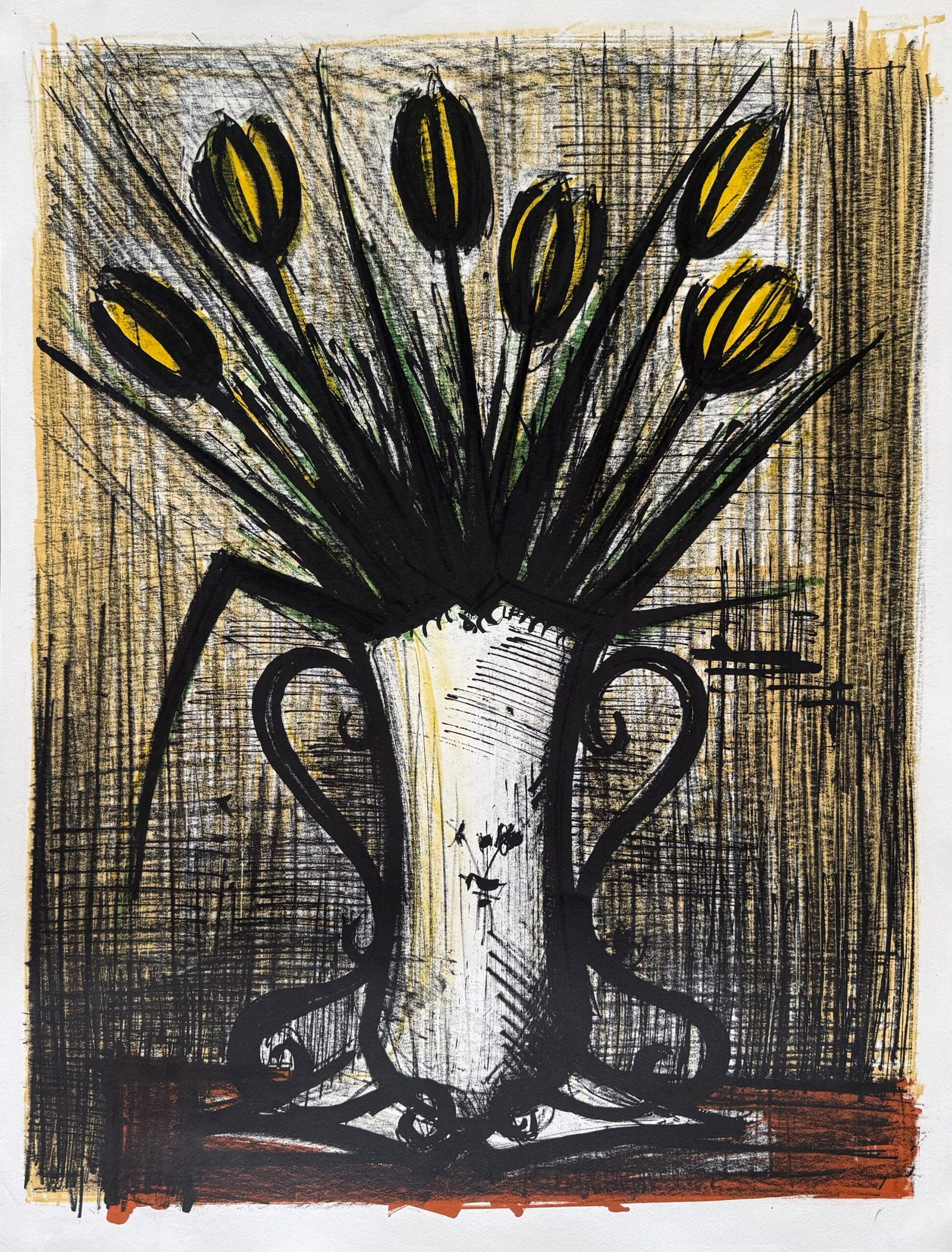 Bernard Buffet - Bouquet de tulipes jaunes, c. 1960 (1 of 4)