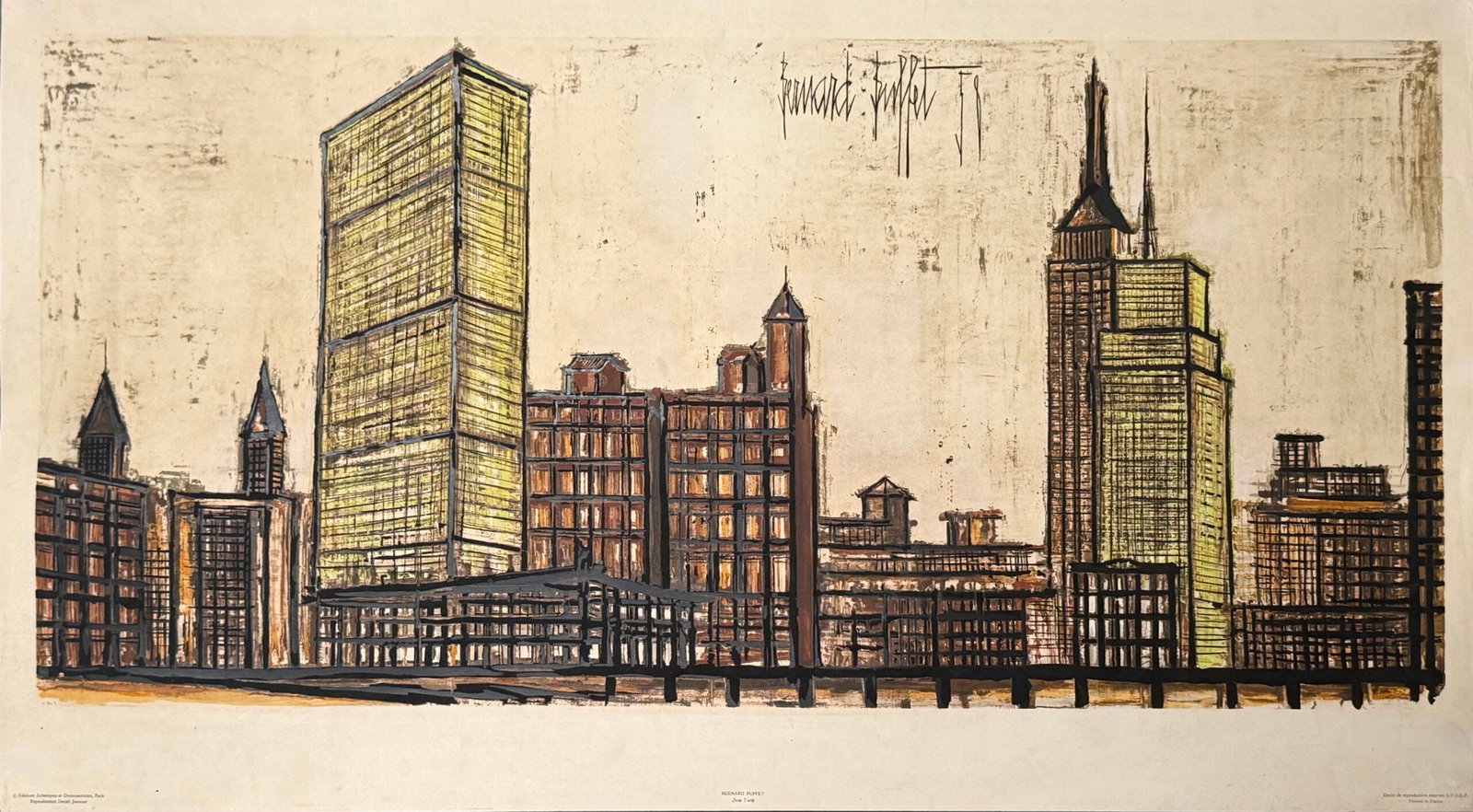 Bernard Buffet: New York, 1958 (after, Jacomet process) (1 of 5)