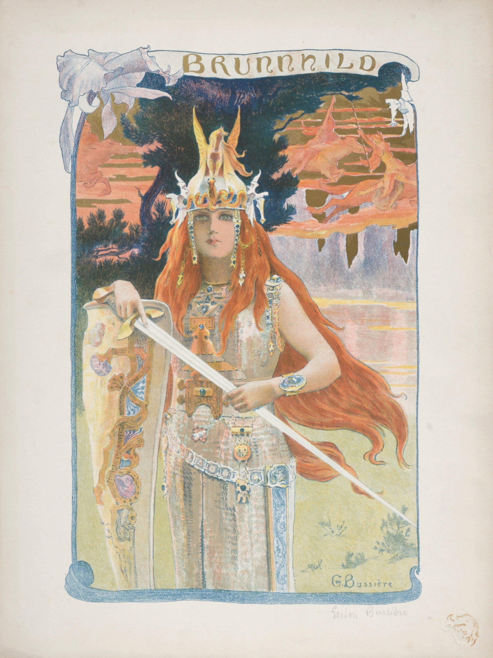Gaston Bussiere - Brunnhild, 1899 (1 of 6)