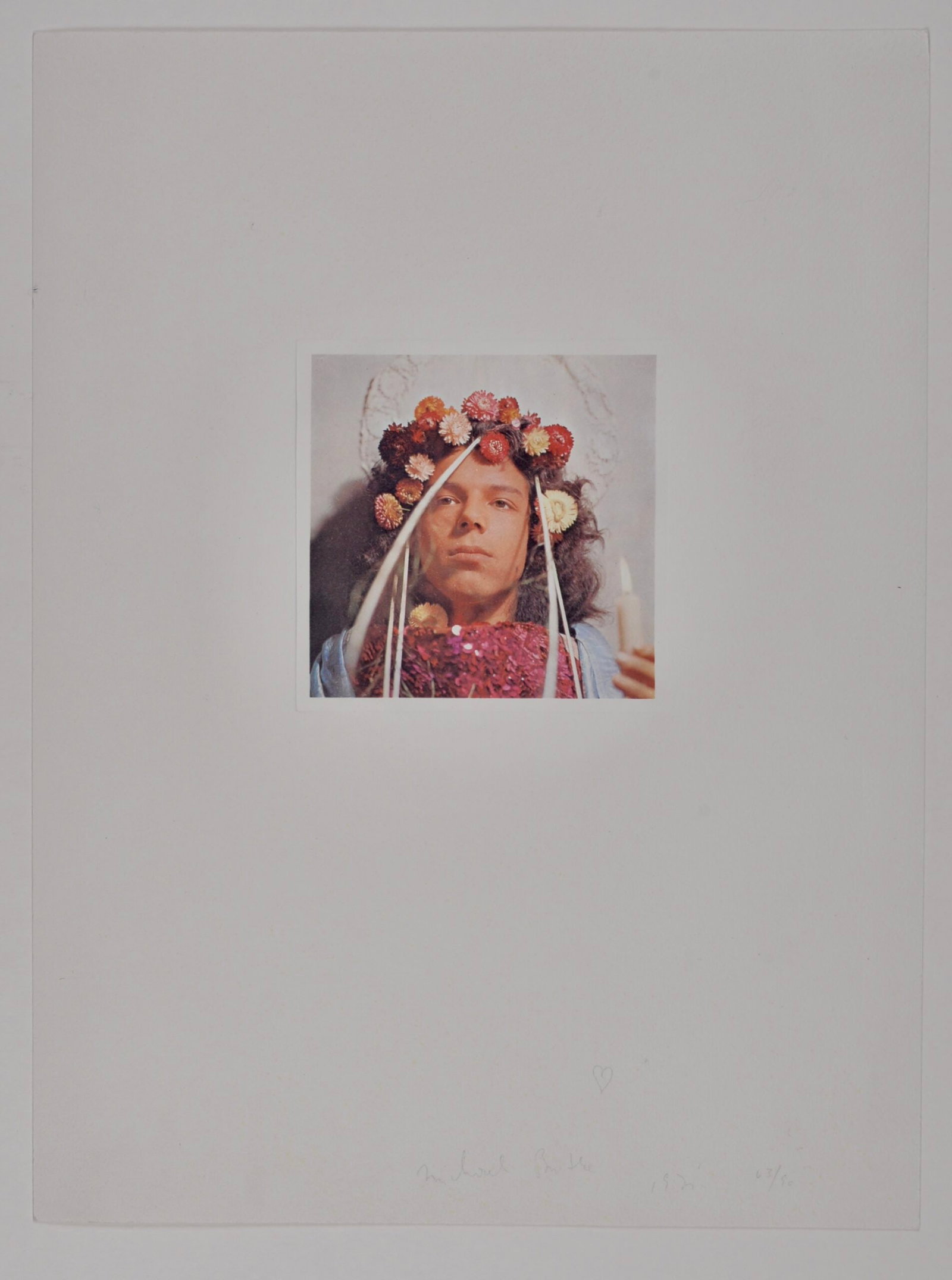 Michael Buthe : Untitled portrait, 1971 (1 of 5)